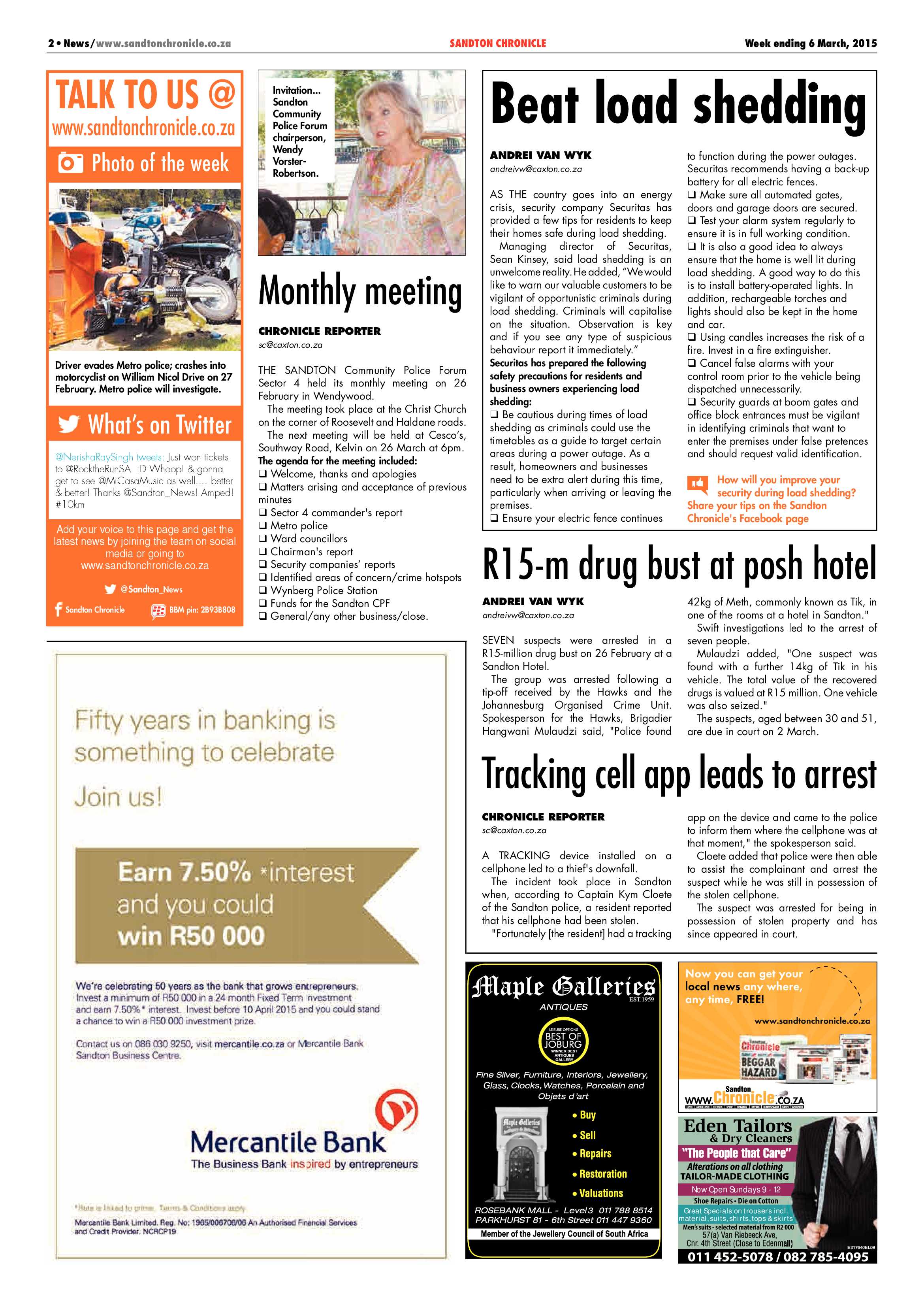 Sandton Chronicle 06 March 2015 page 2