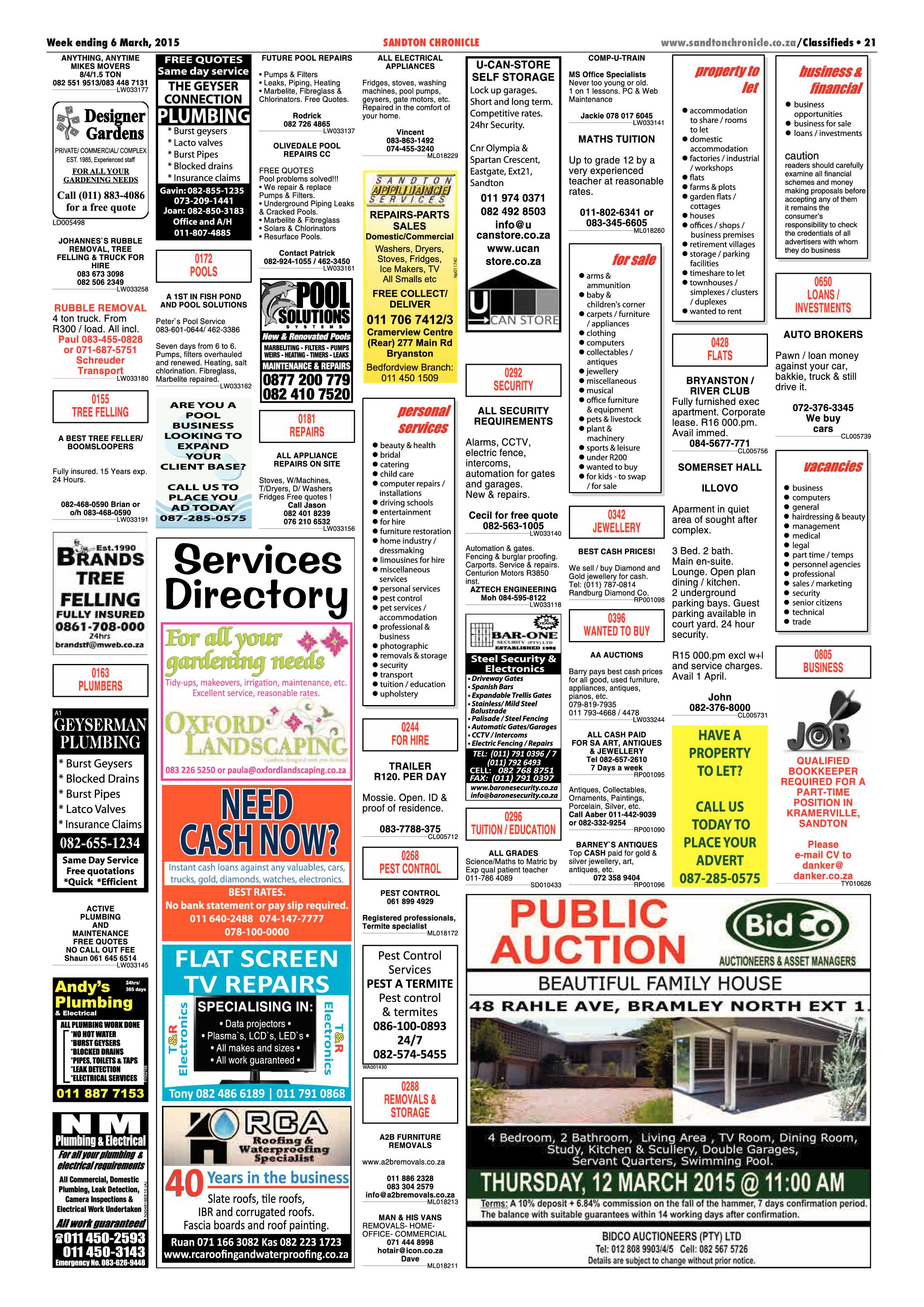 Sandton Chronicle 06 March 2015 page 21