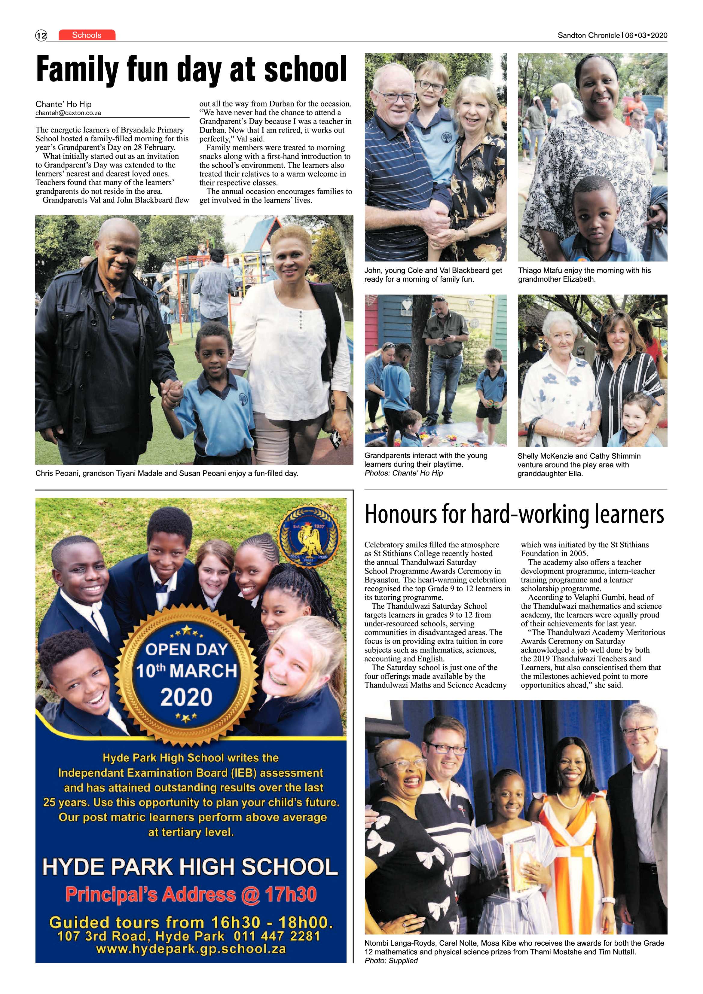 Sandton Chronicle 06 March 2020 page 12