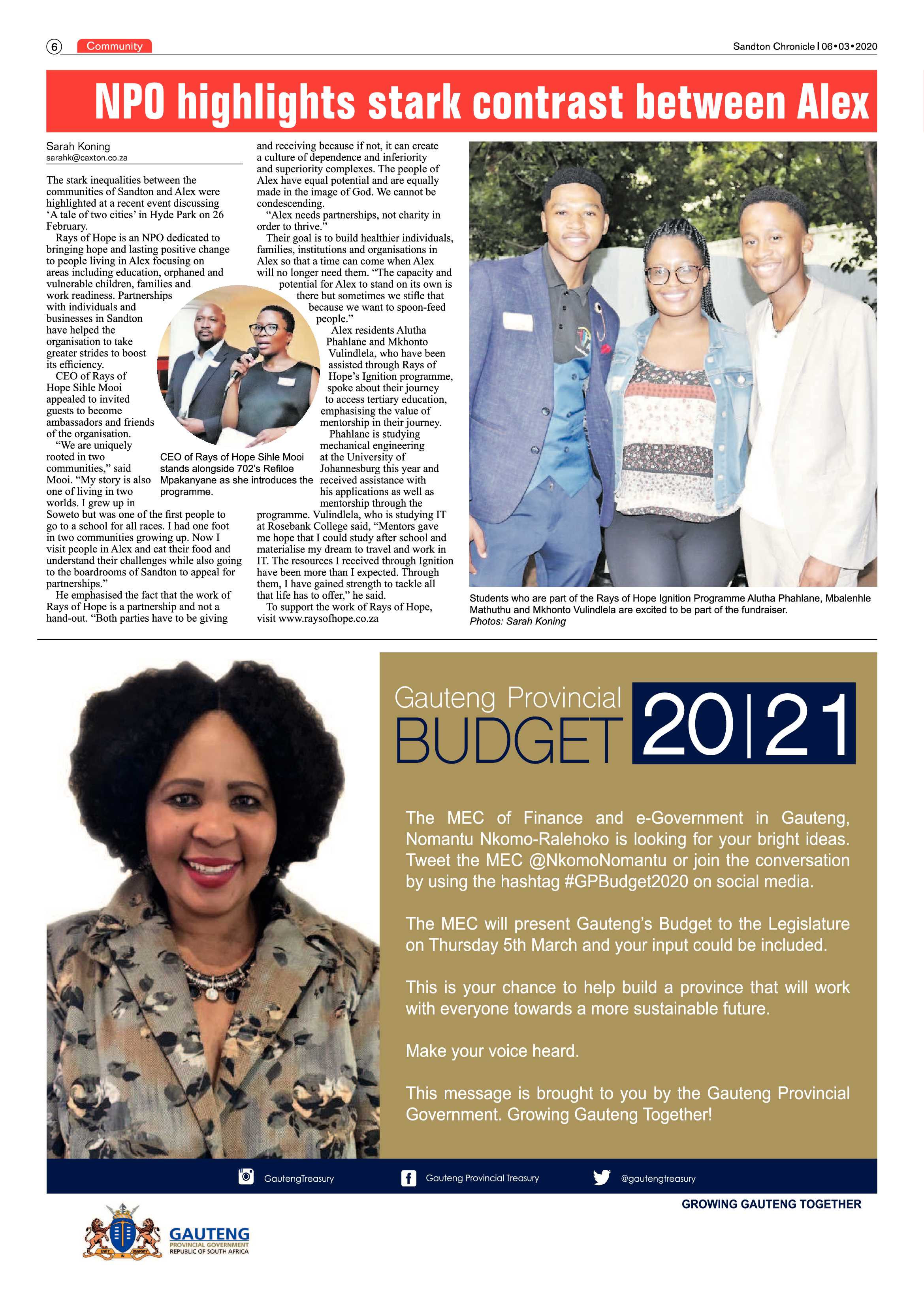 Sandton Chronicle 06 March 2020 page 6