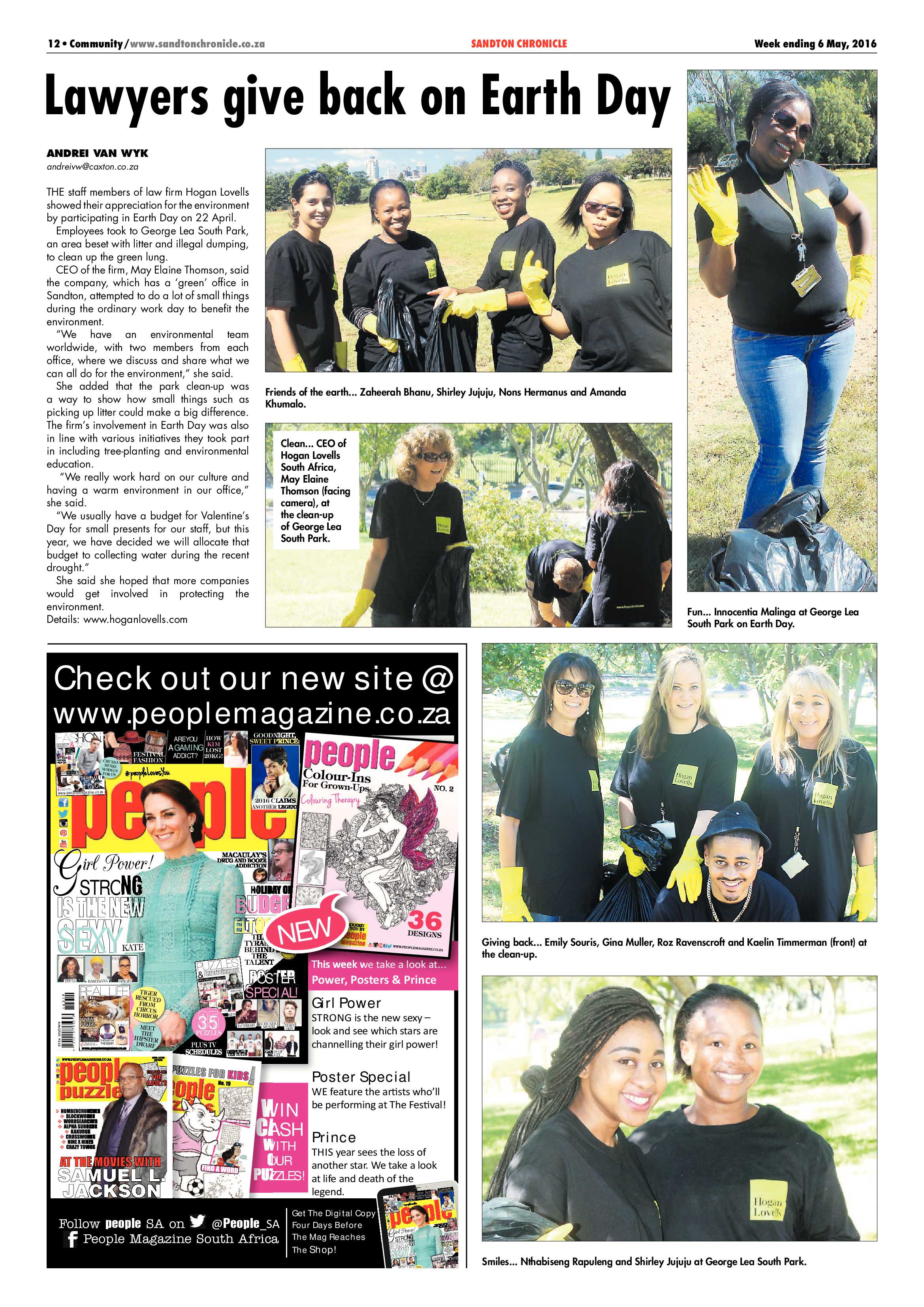 Sandton Chronicle 06 May 2016 page 12