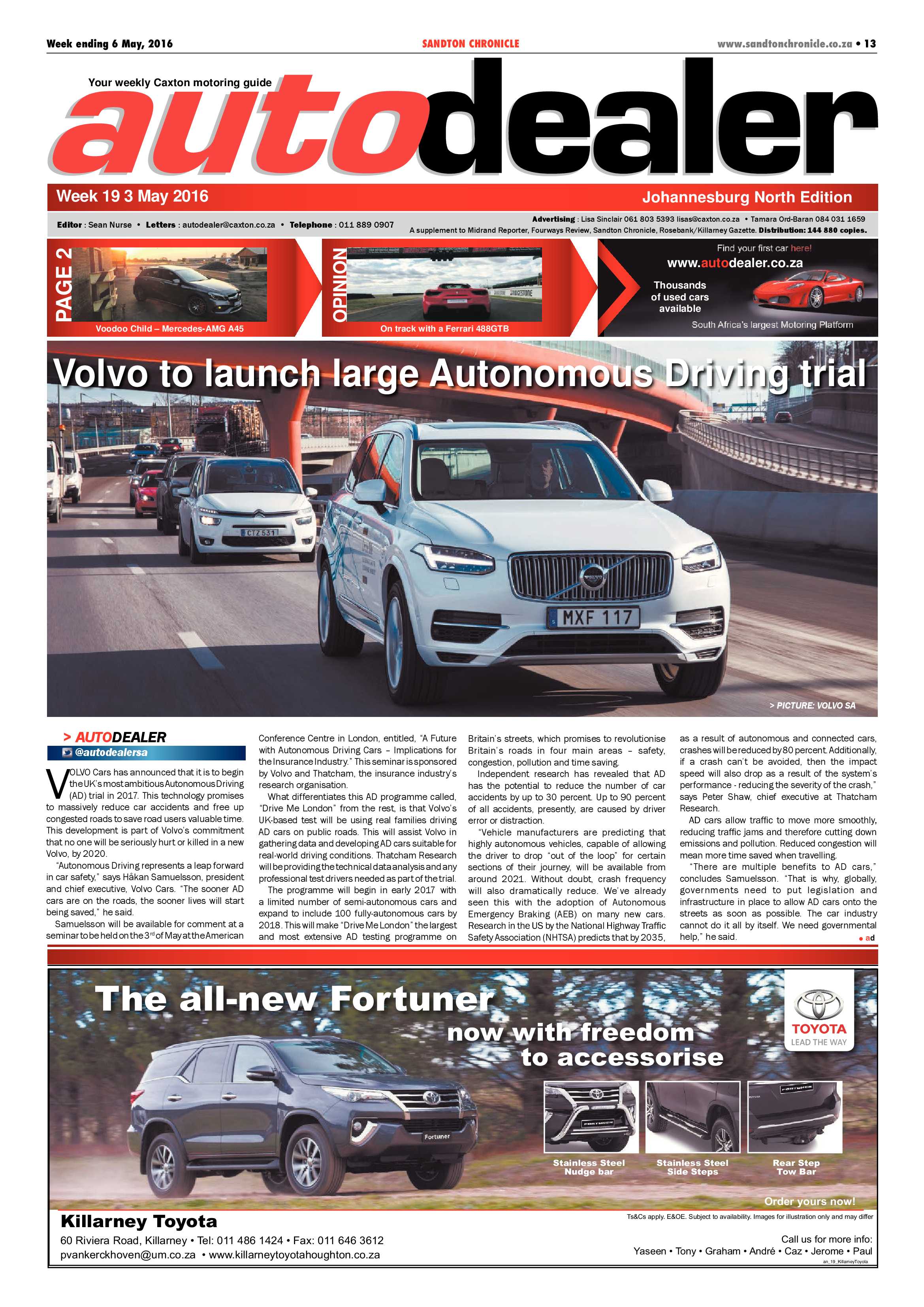 Sandton Chronicle 06 May 2016 page 13