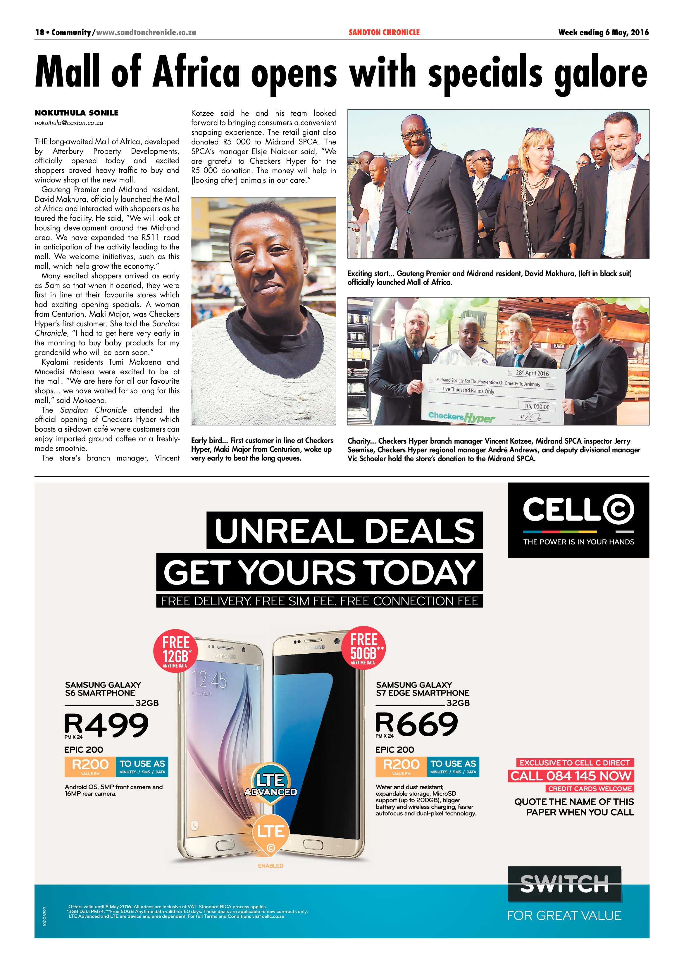Sandton Chronicle 06 May 2016 page 18