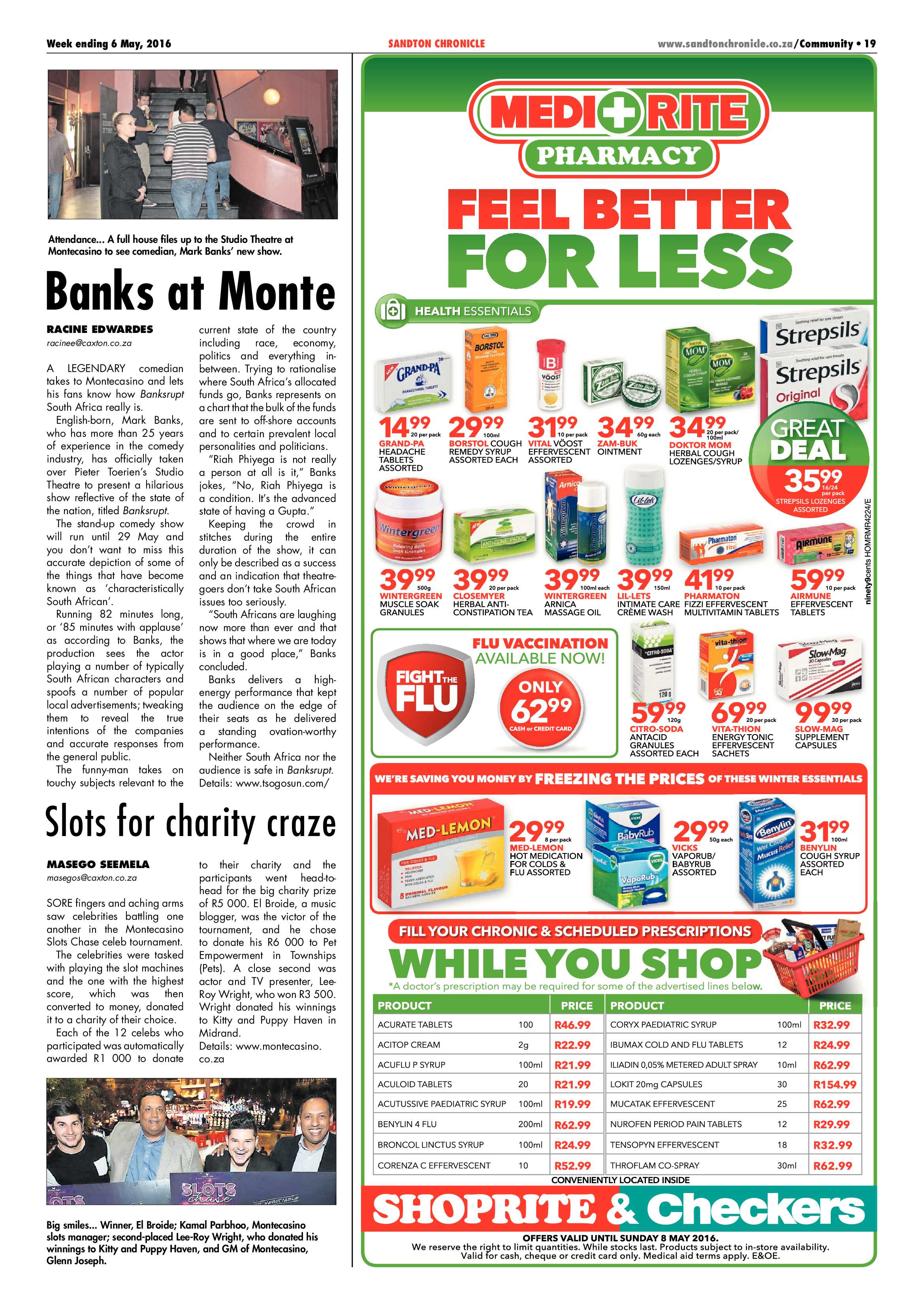 Sandton Chronicle 06 May 2016 page 19