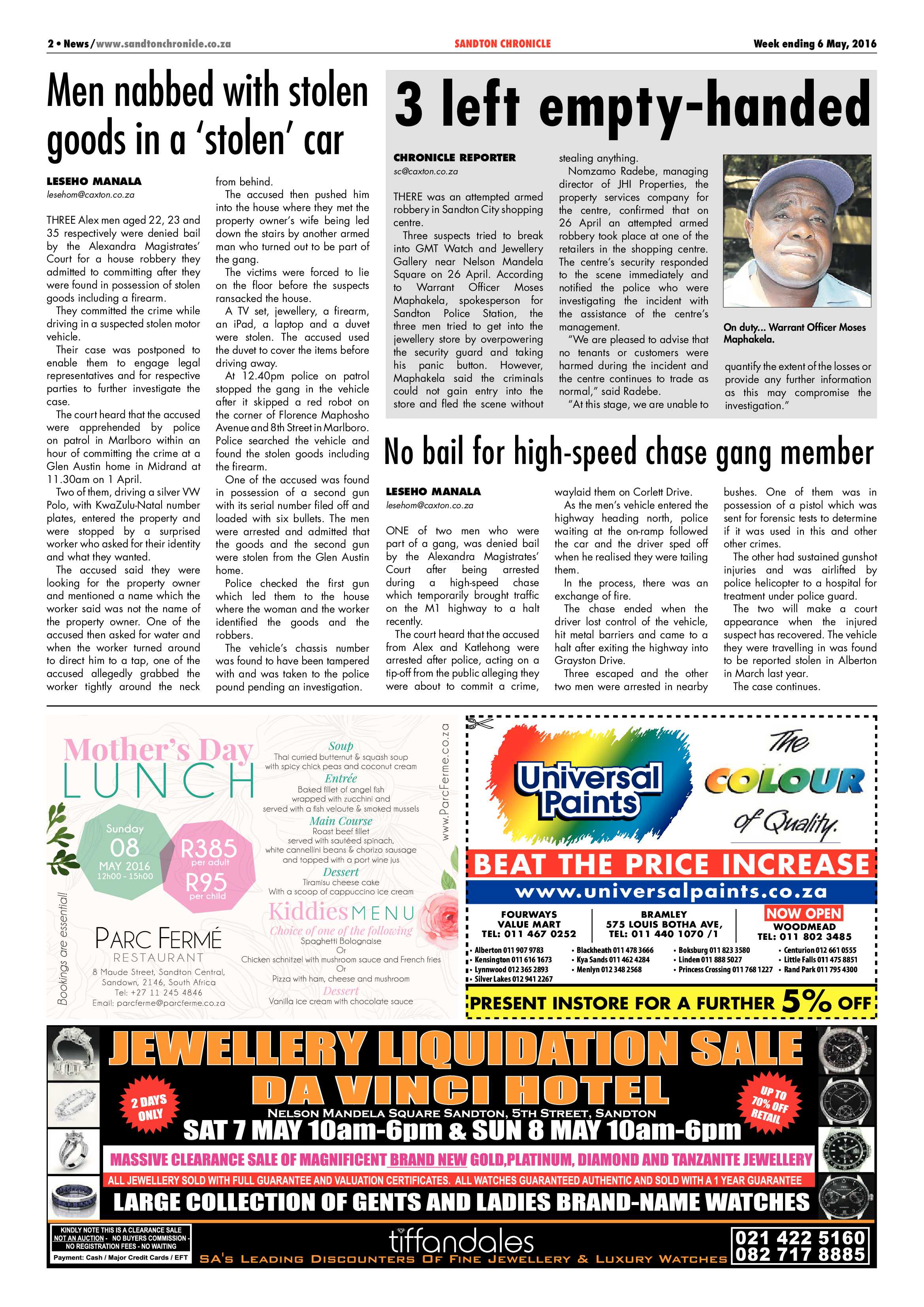 Sandton Chronicle 06 May 2016 page 2