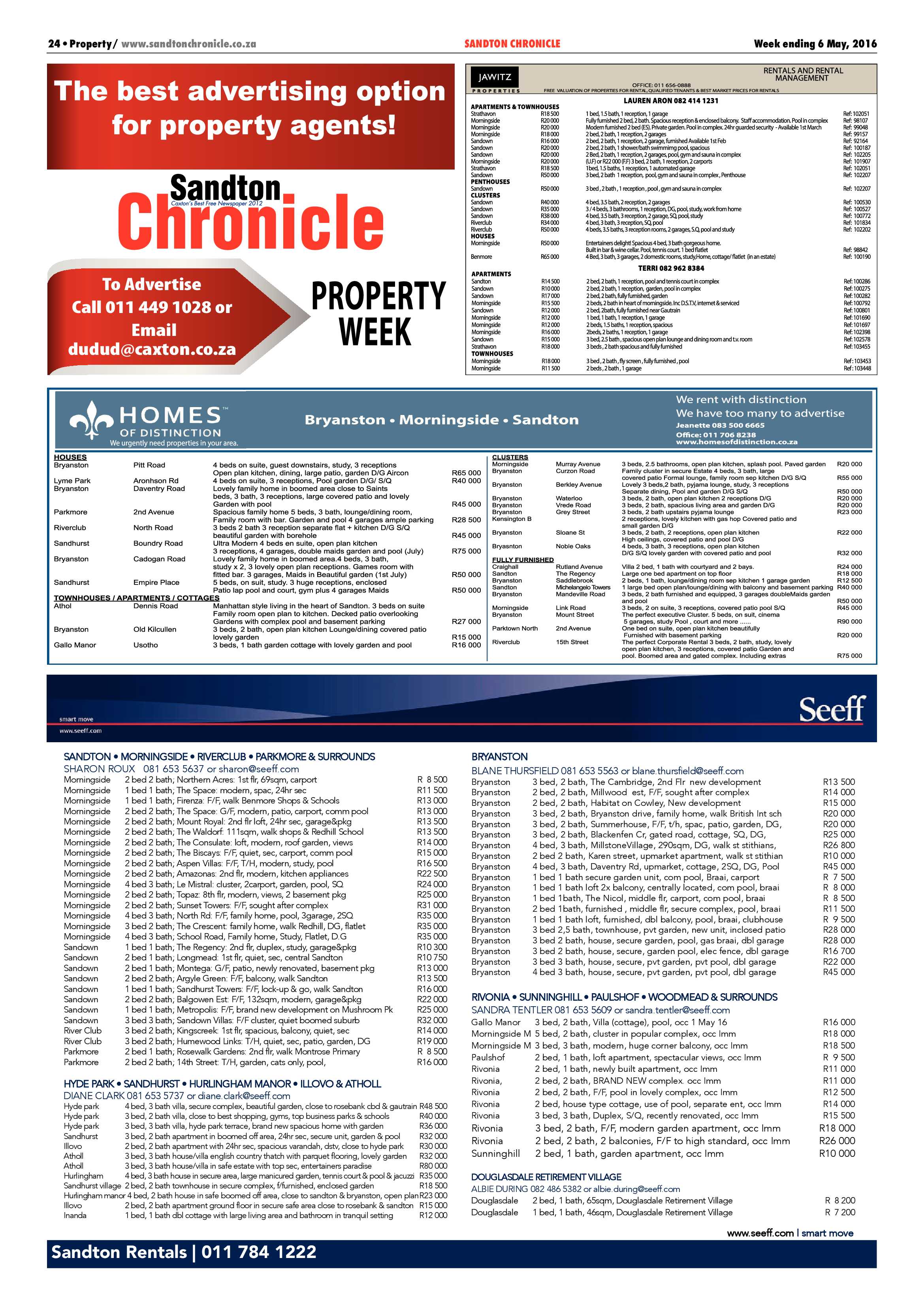 Sandton Chronicle 06 May 2016 page 24