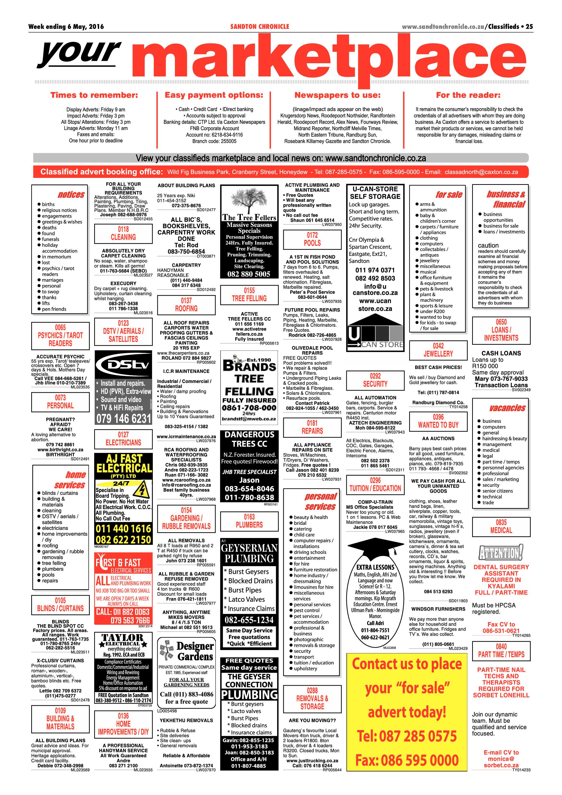 Sandton Chronicle 06 May 2016 page 25