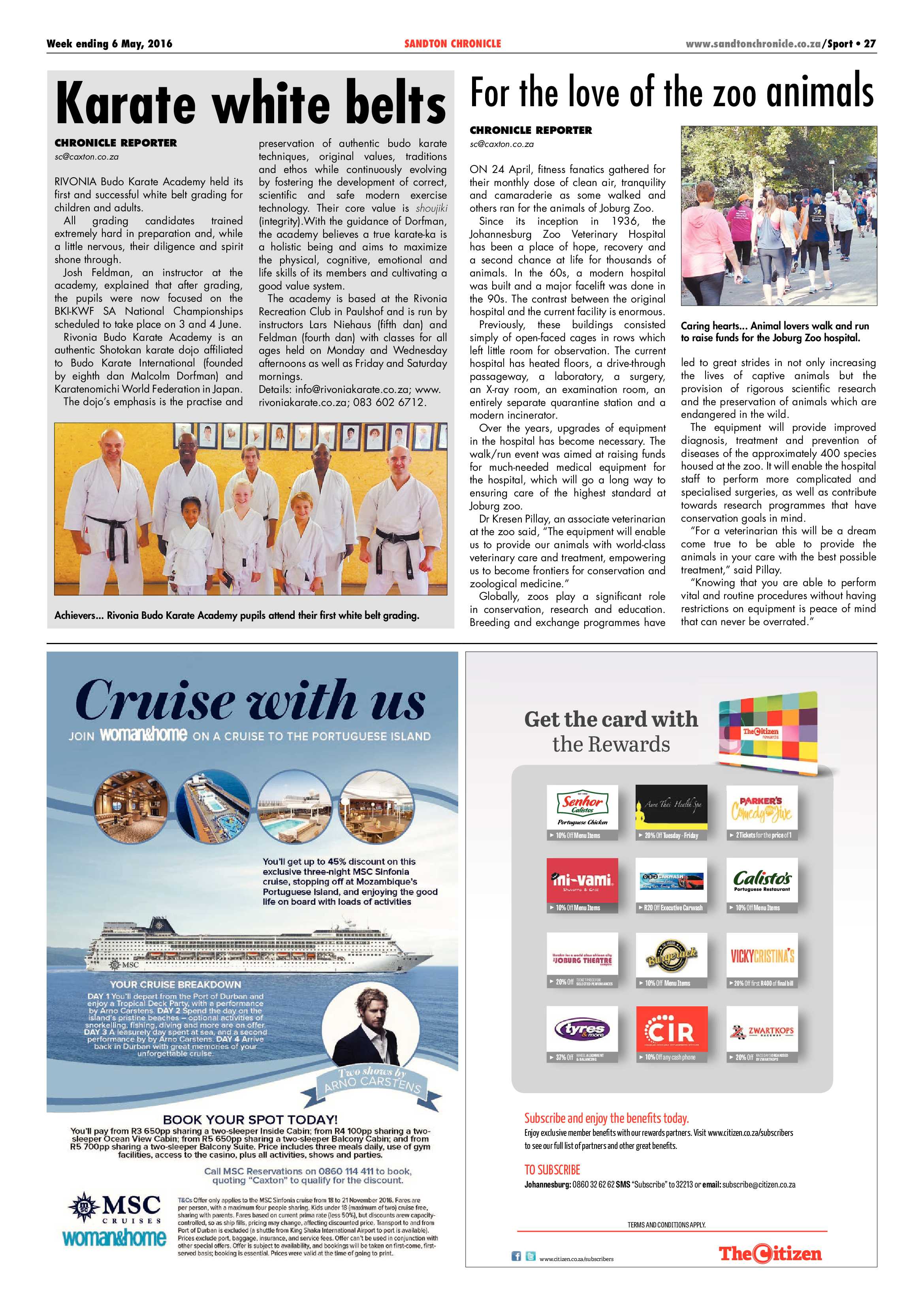 Sandton Chronicle 06 May 2016 page 27