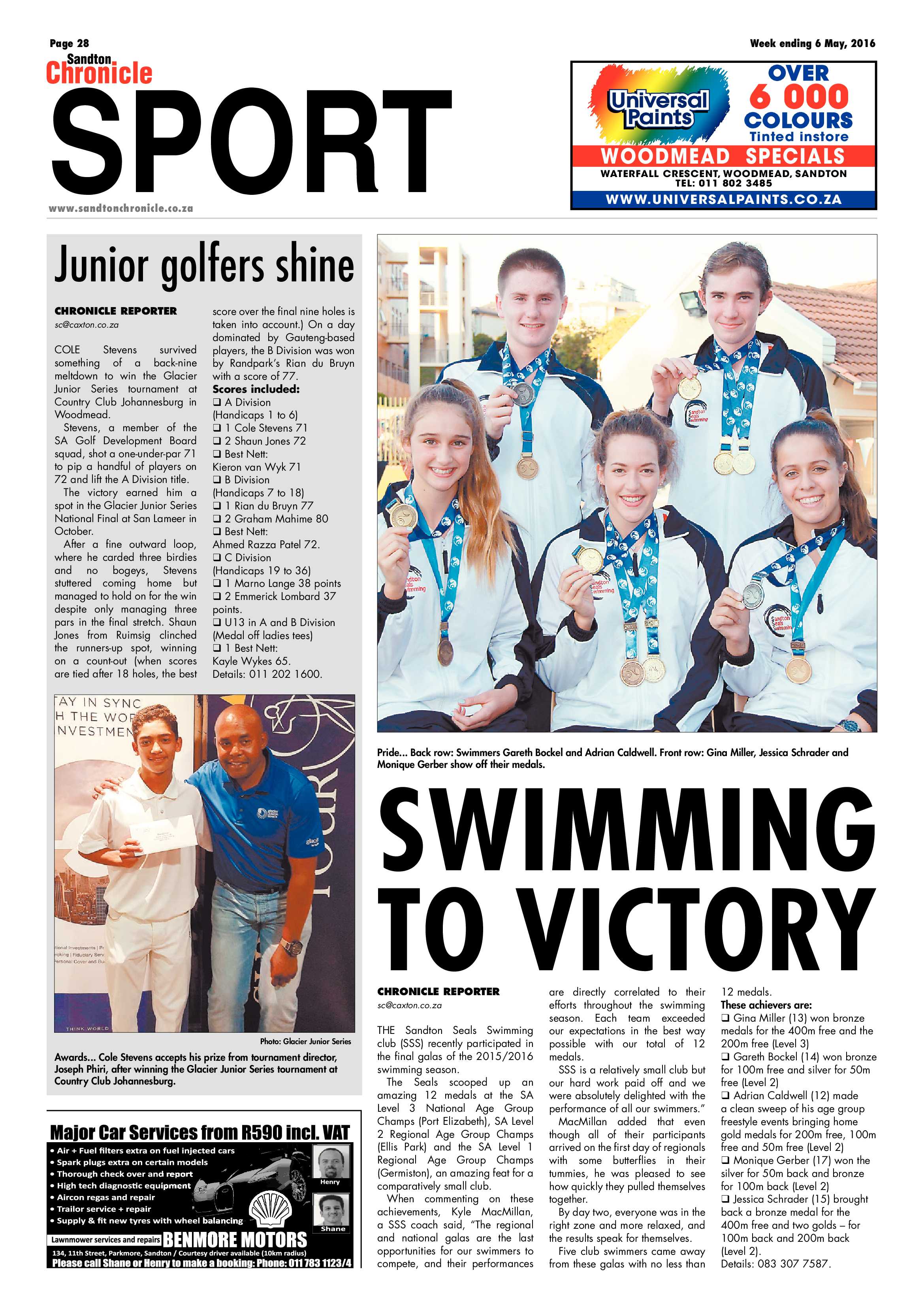 Sandton Chronicle 06 May 2016 page 28