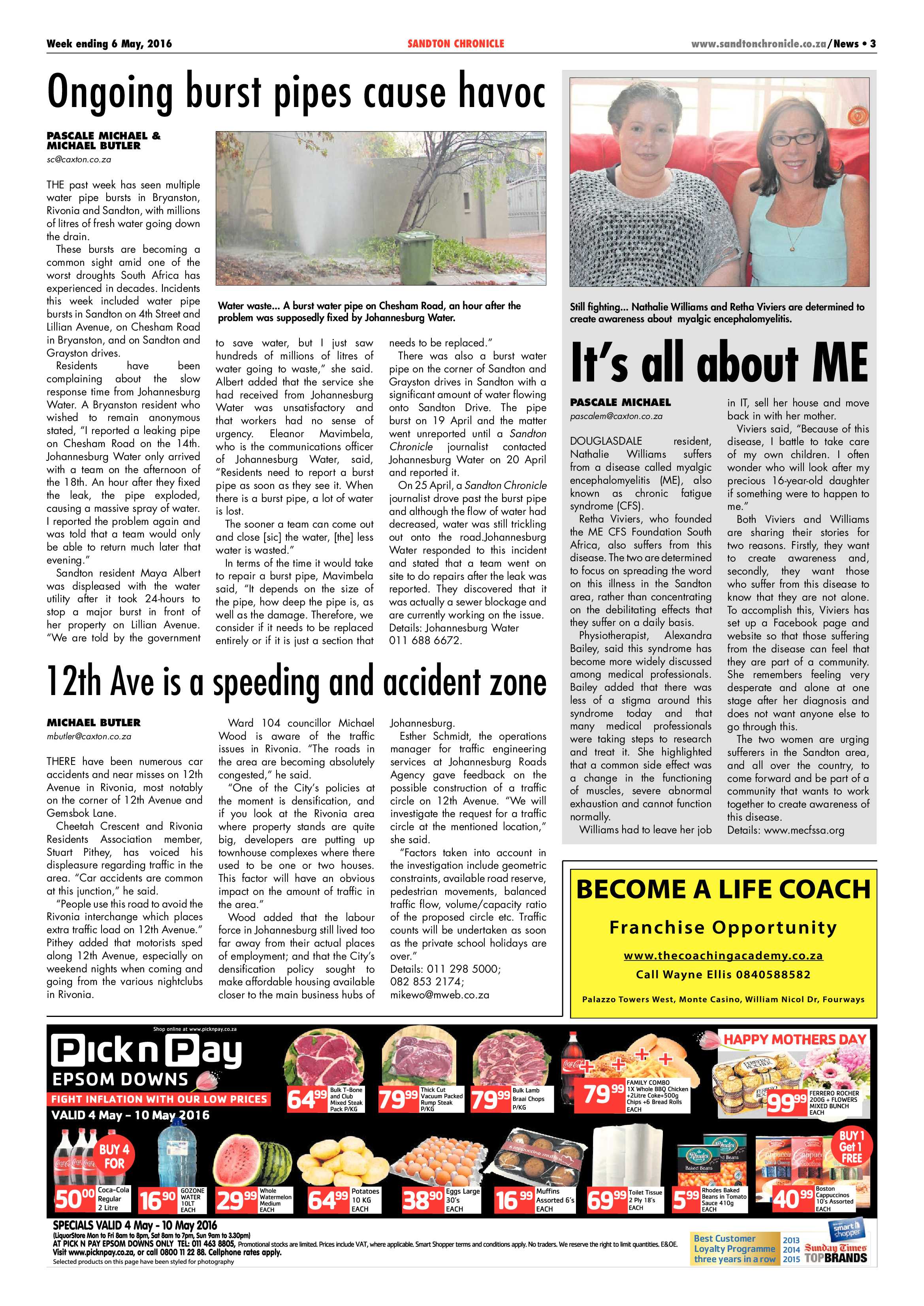 Sandton Chronicle 06 May 2016 page 3