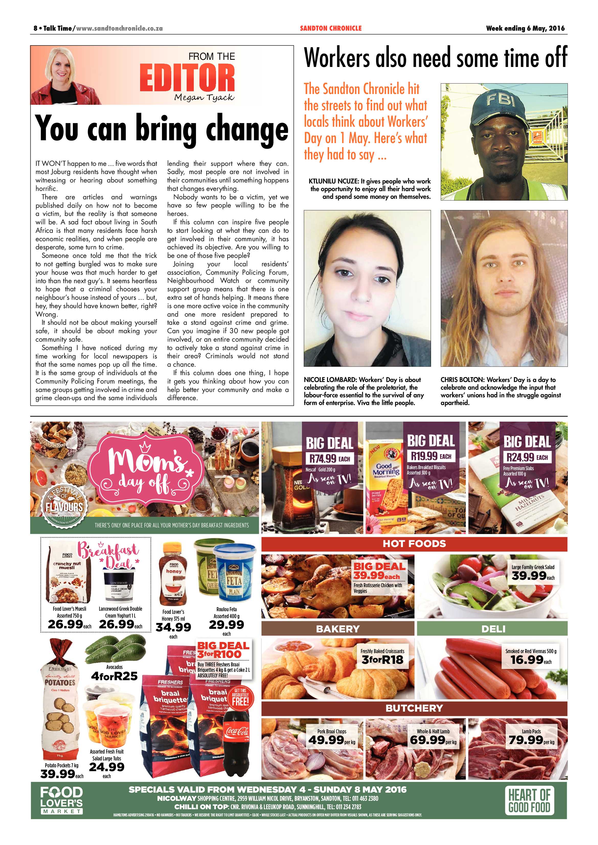 Sandton Chronicle 06 May 2016 page 8