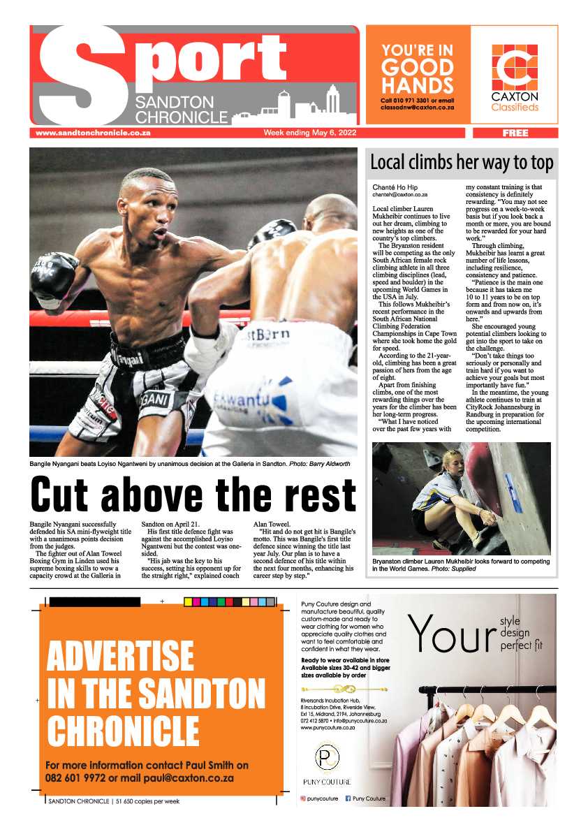 Sandton Chronicle 06 May 2022 page 8