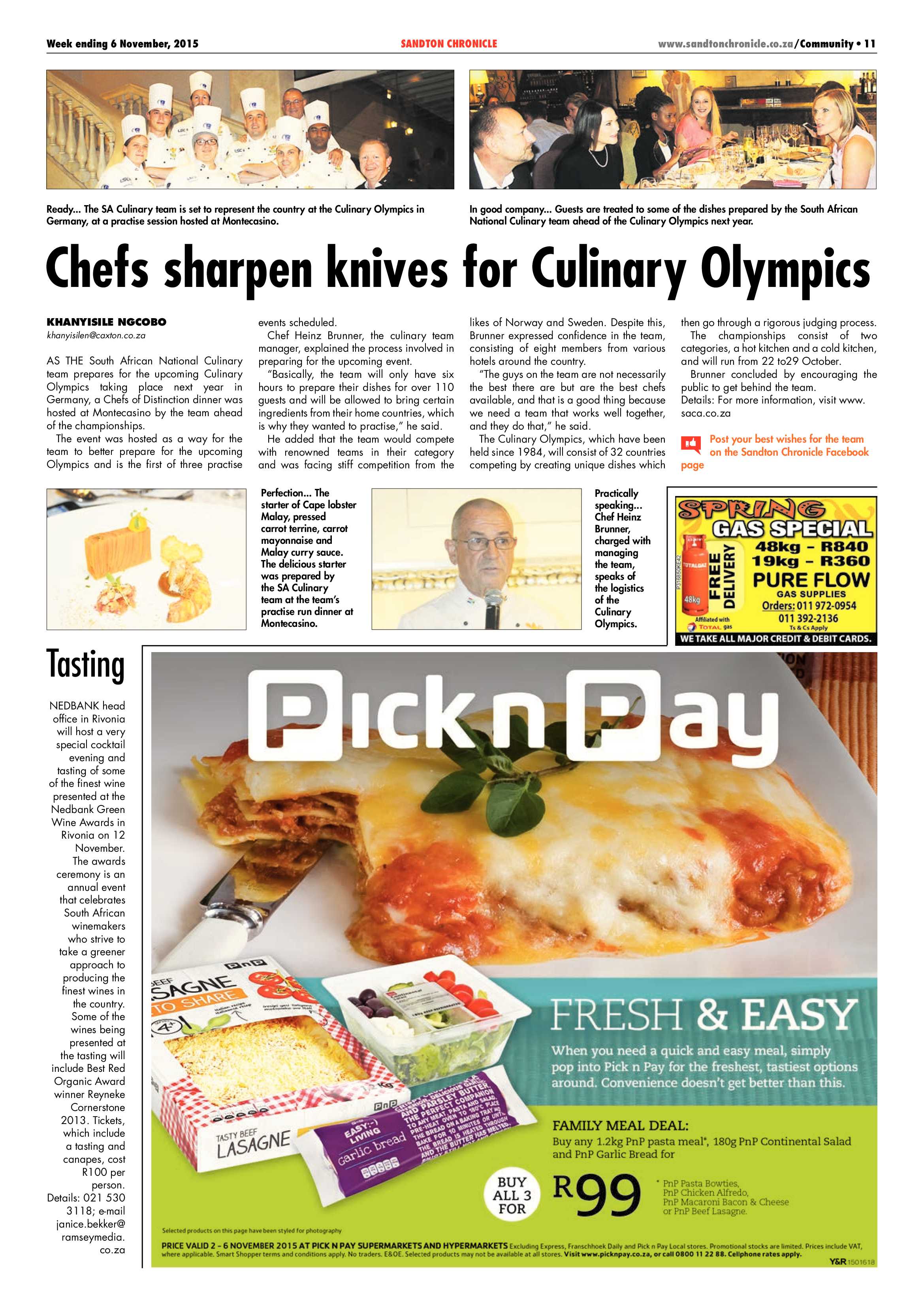 Sandton Chronicle 06 November 2015 page 11