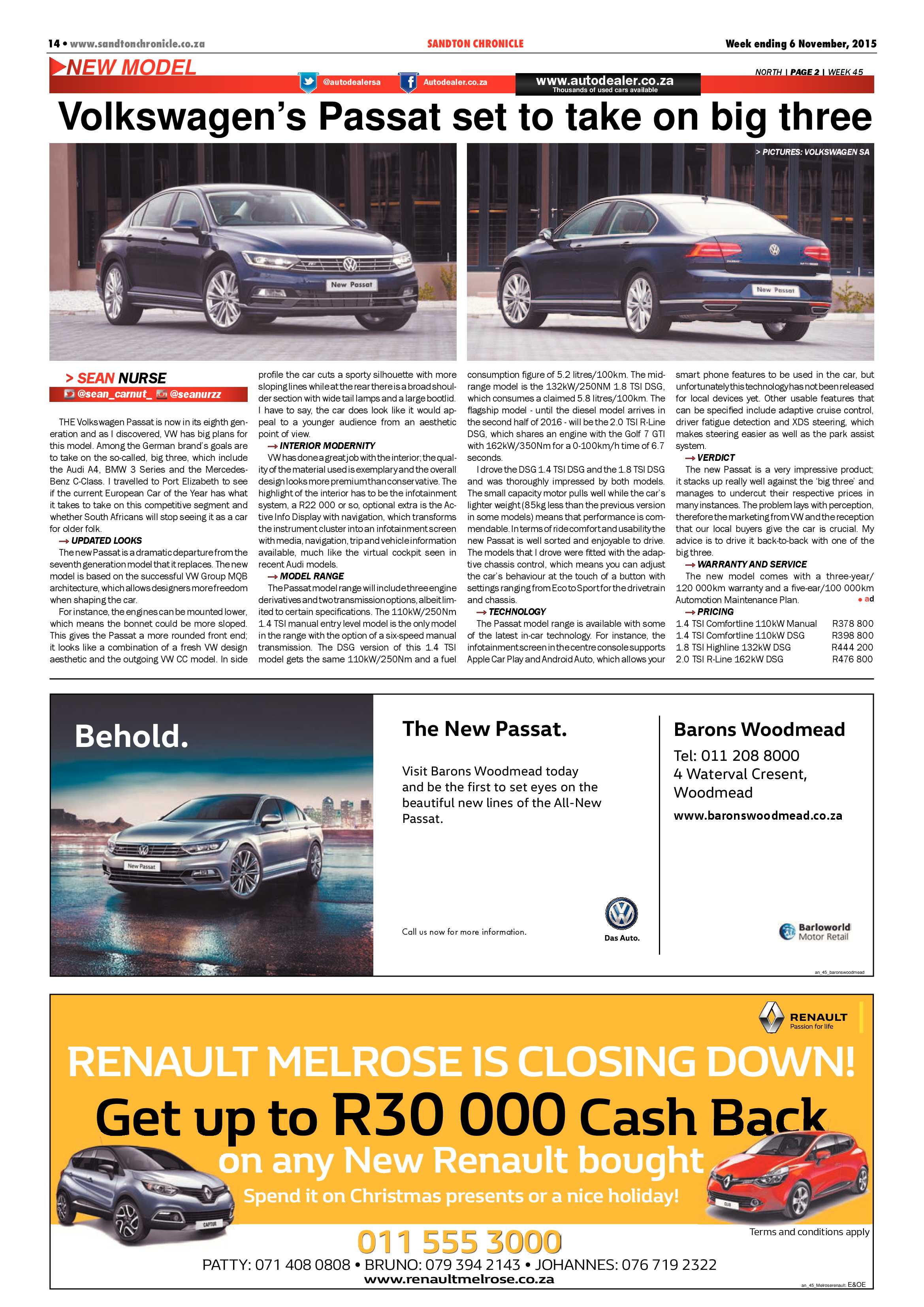 Sandton Chronicle 06 November 2015 page 14