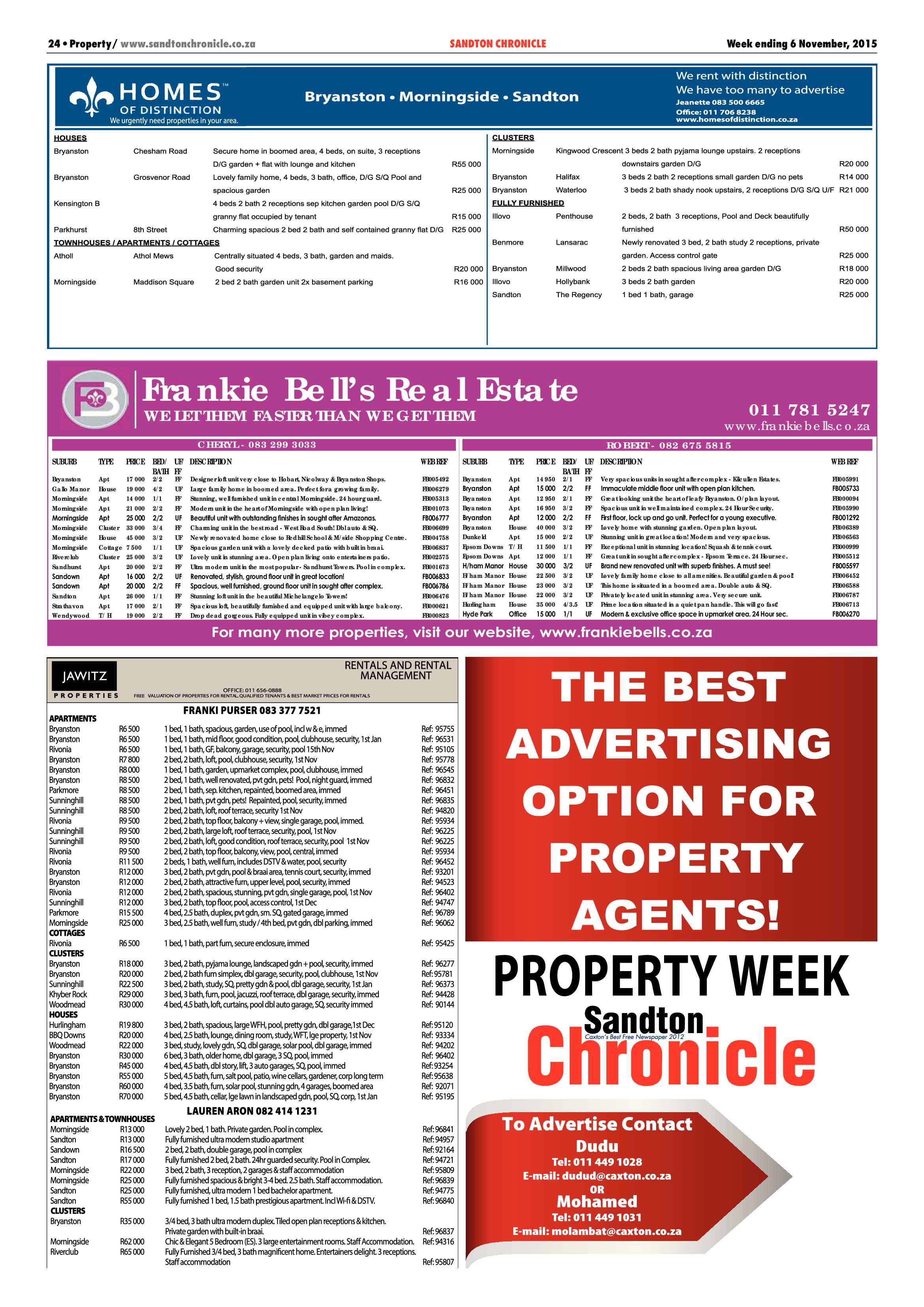 Sandton Chronicle 06 November 2015 page 24