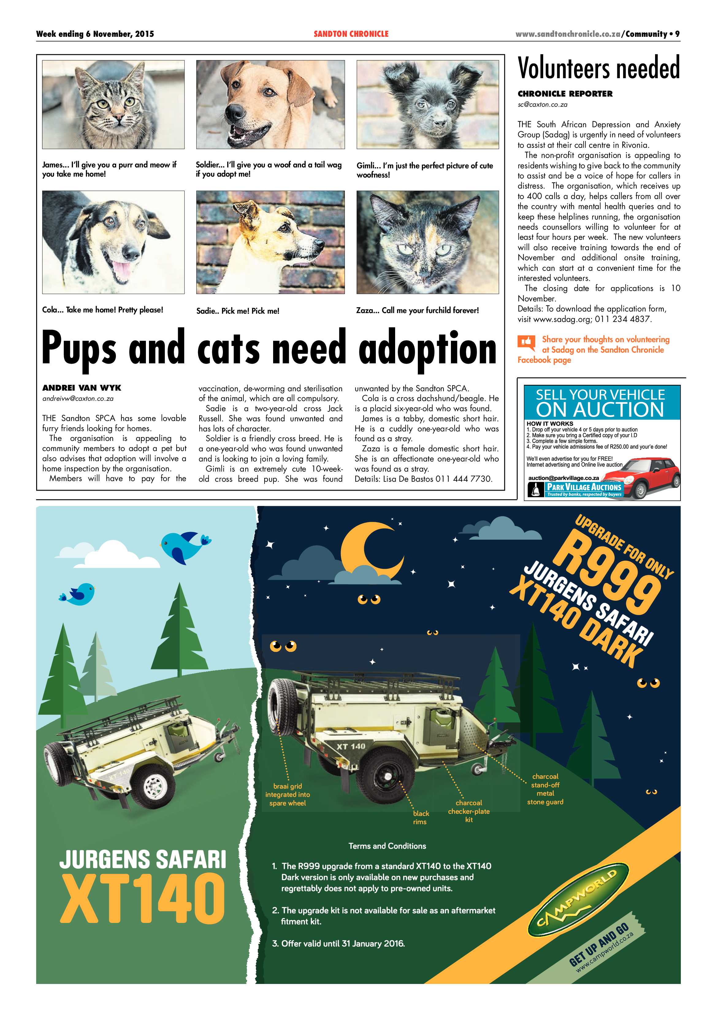 Sandton Chronicle 06 November 2015 page 9
