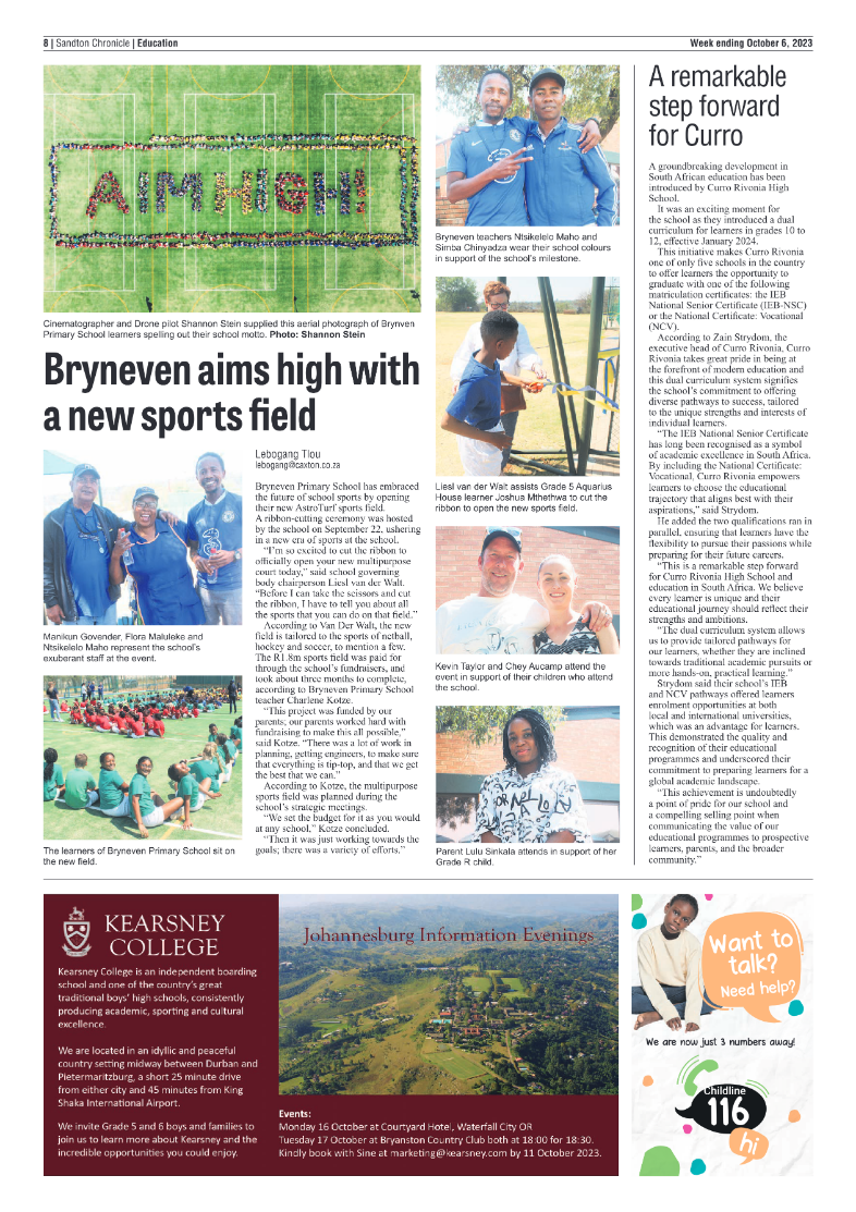 Sandton Chronicle 06 October 2023 page 8