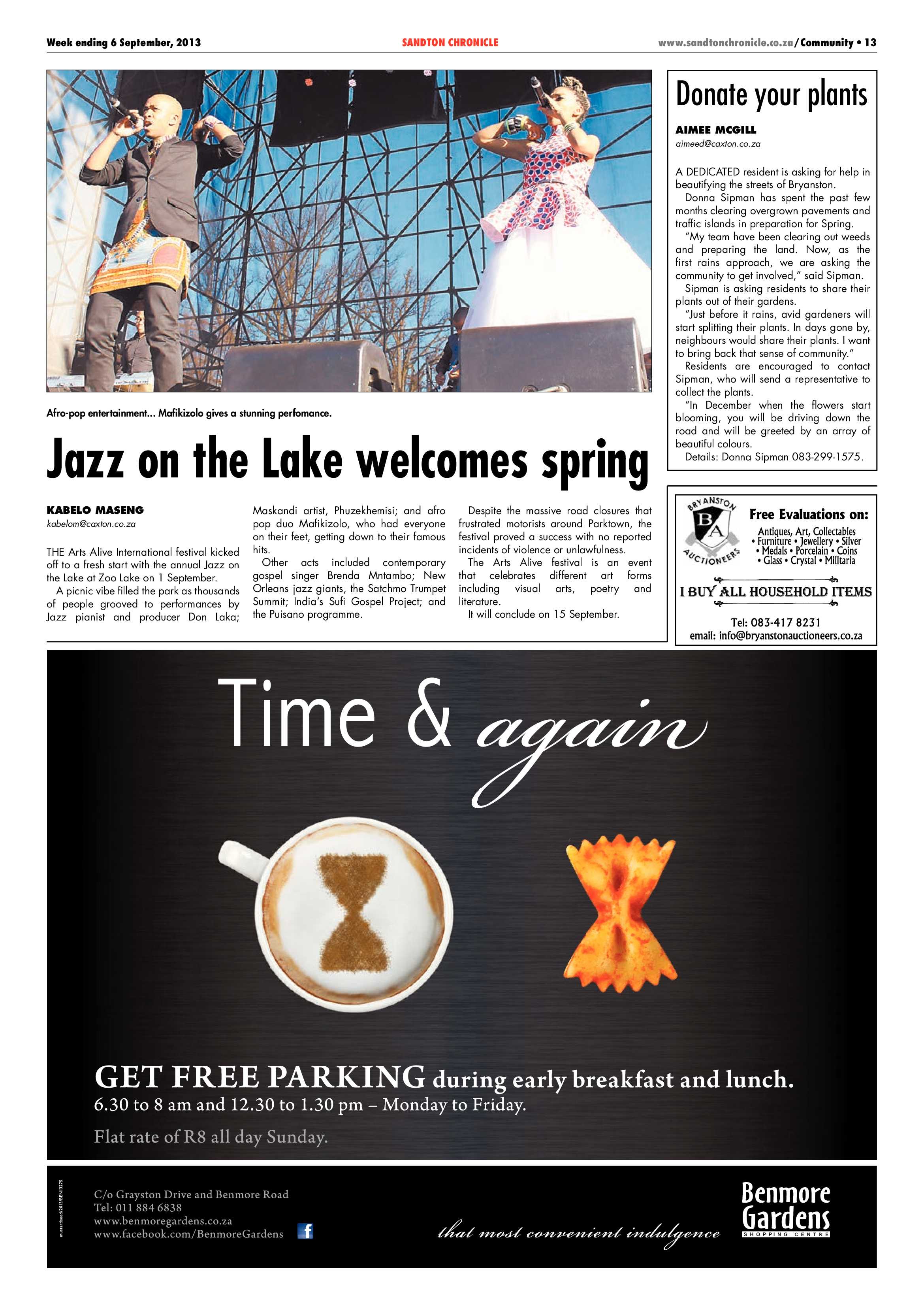 Sandton Chronicle 06 September 2013 page 13