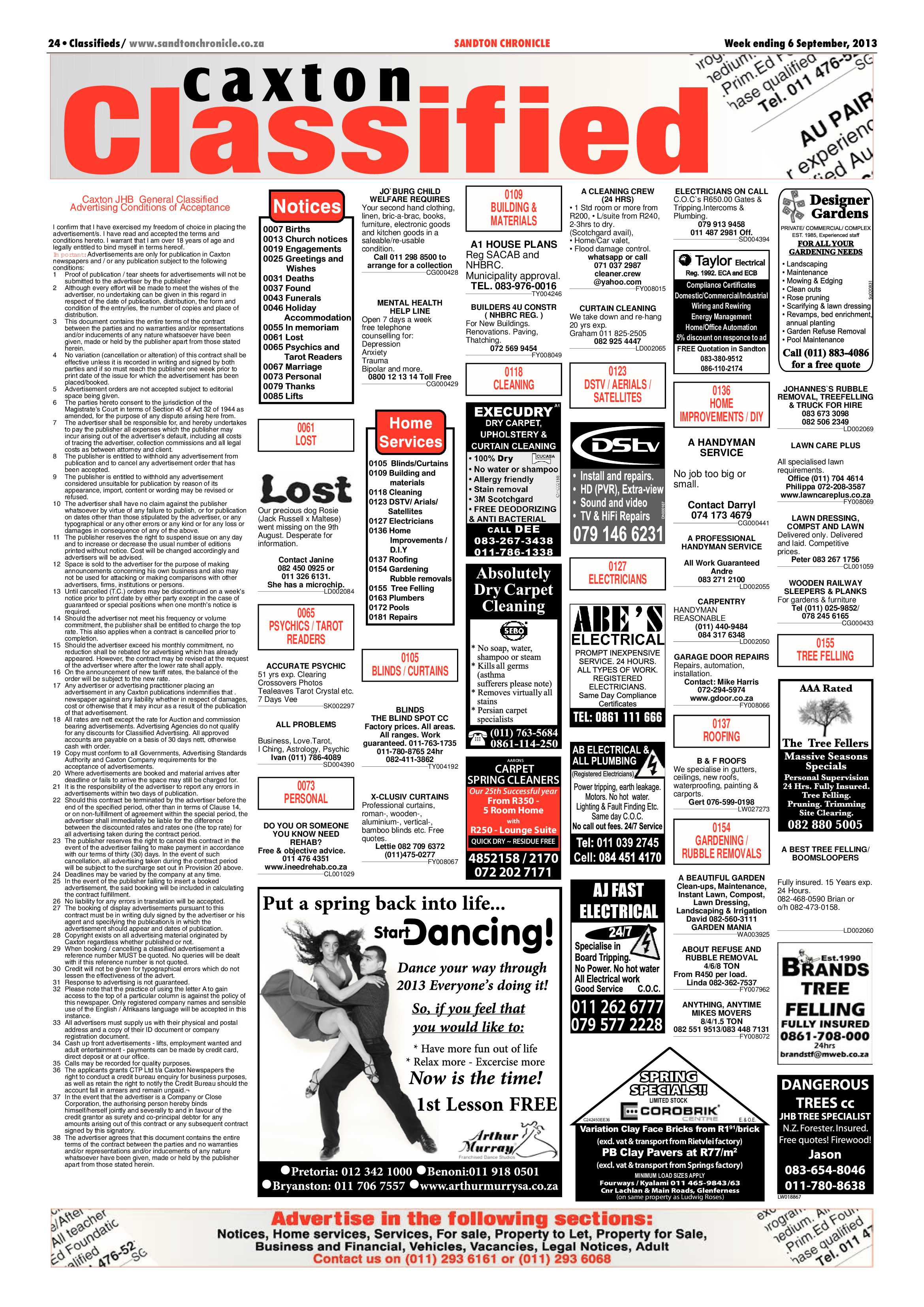 Sandton Chronicle 06 September 2013 page 24
