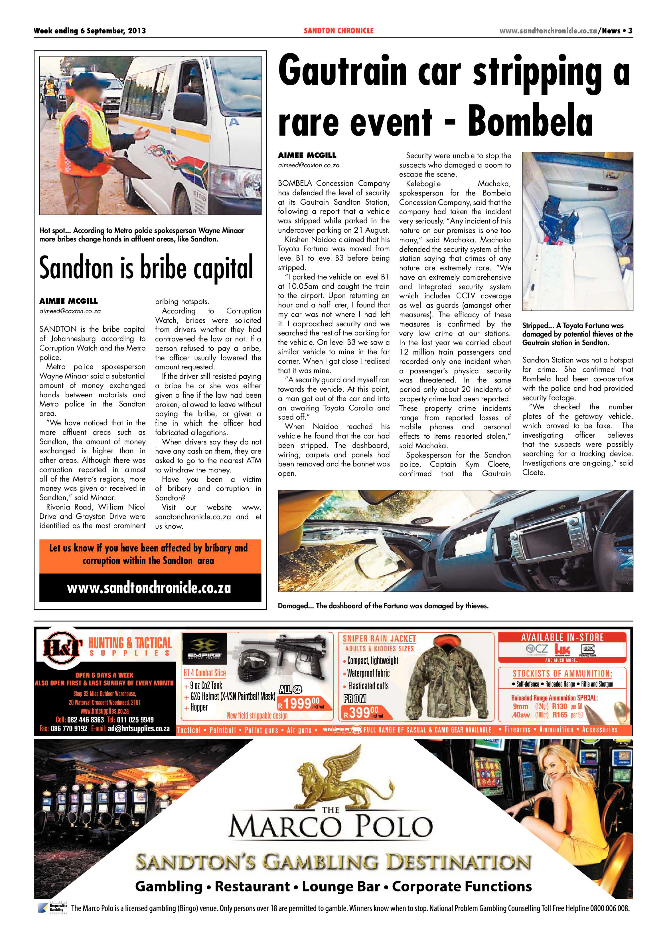 Sandton Chronicle 06 September 2013 page 3