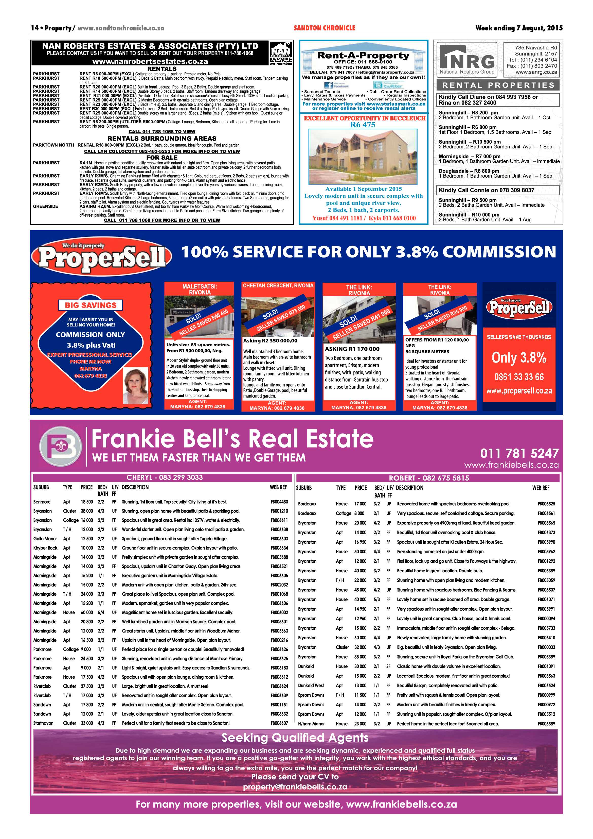 Sandton Chronicle 07 August 2015 page 14
