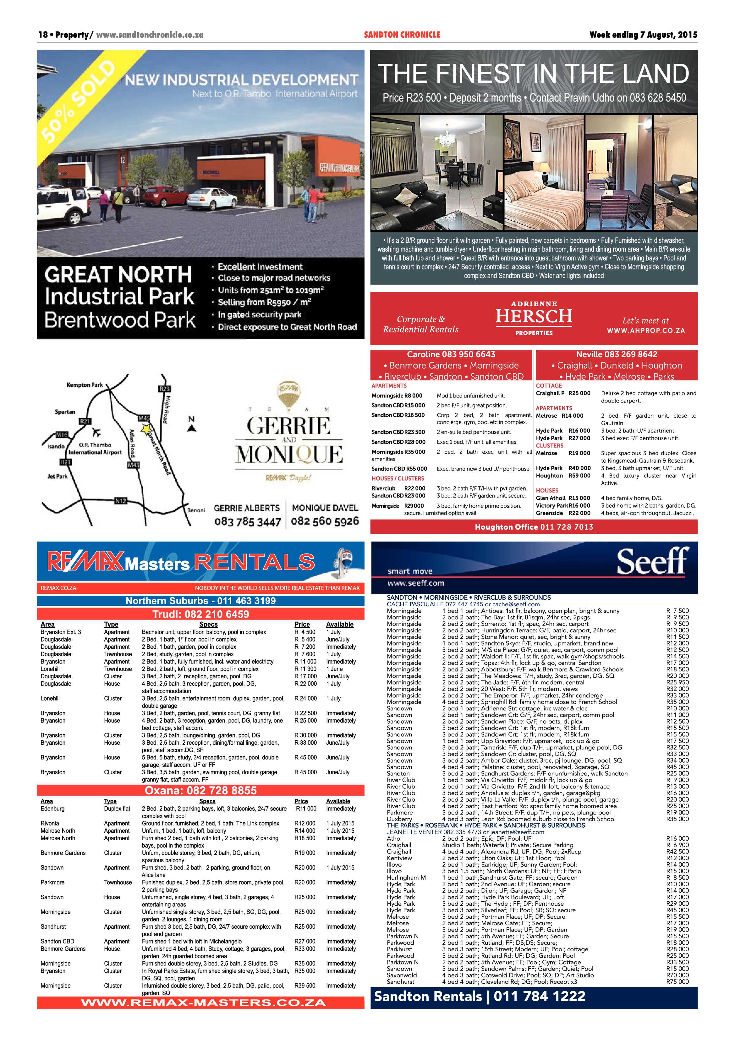 Sandton Chronicle 07 August 2015 page 18