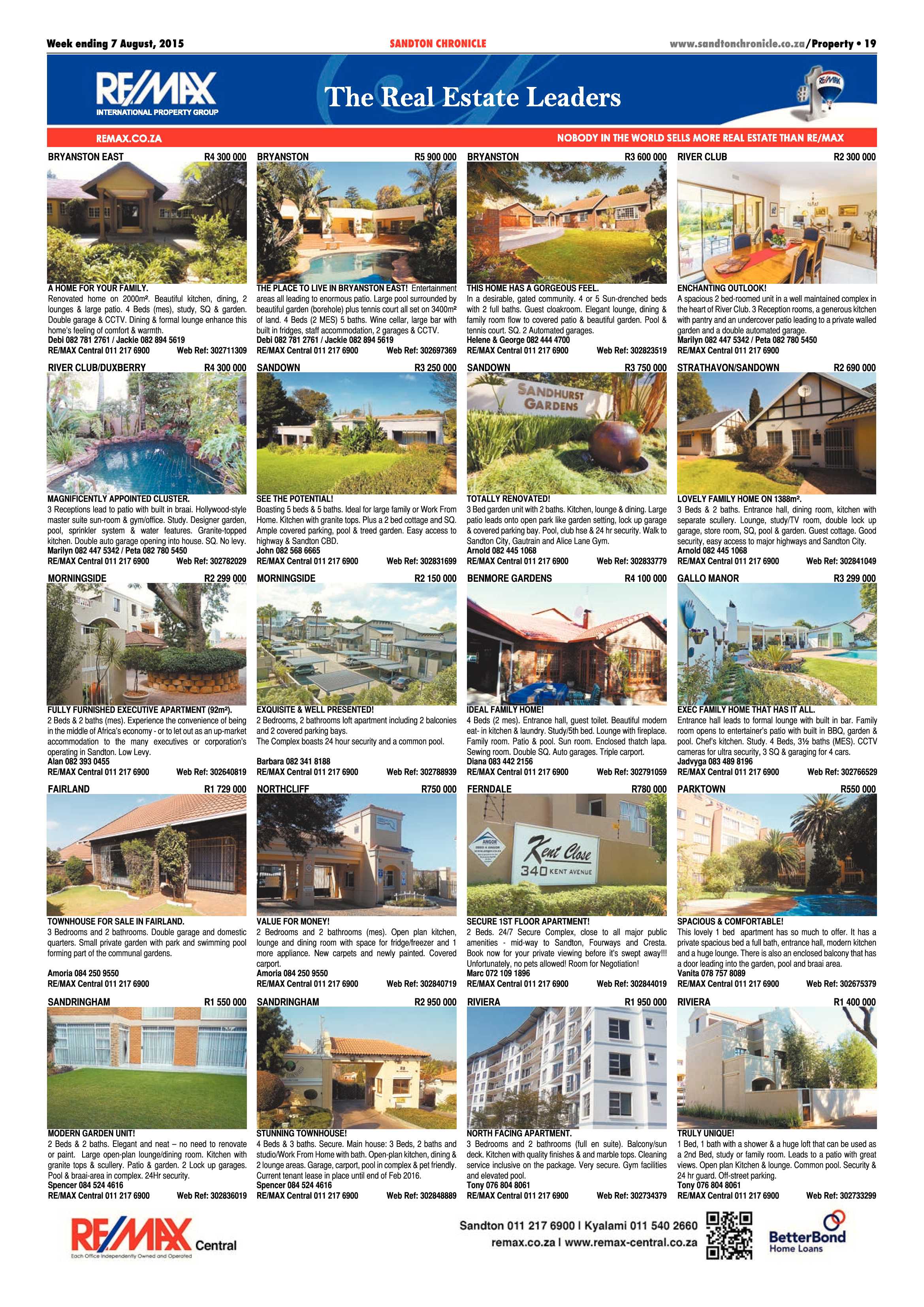 Sandton Chronicle 07 August 2015 page 19