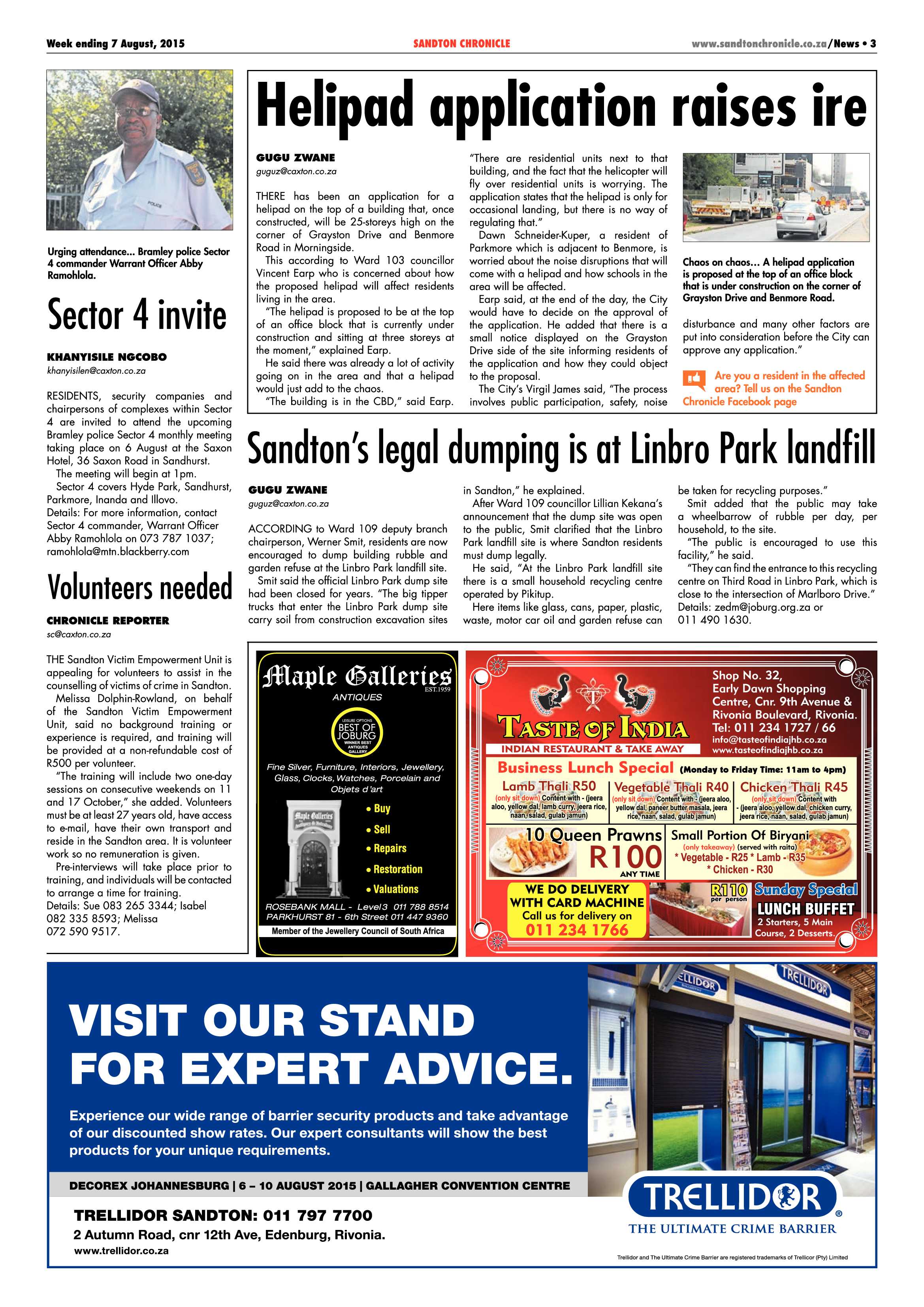 Sandton Chronicle 07 August 2015 page 3