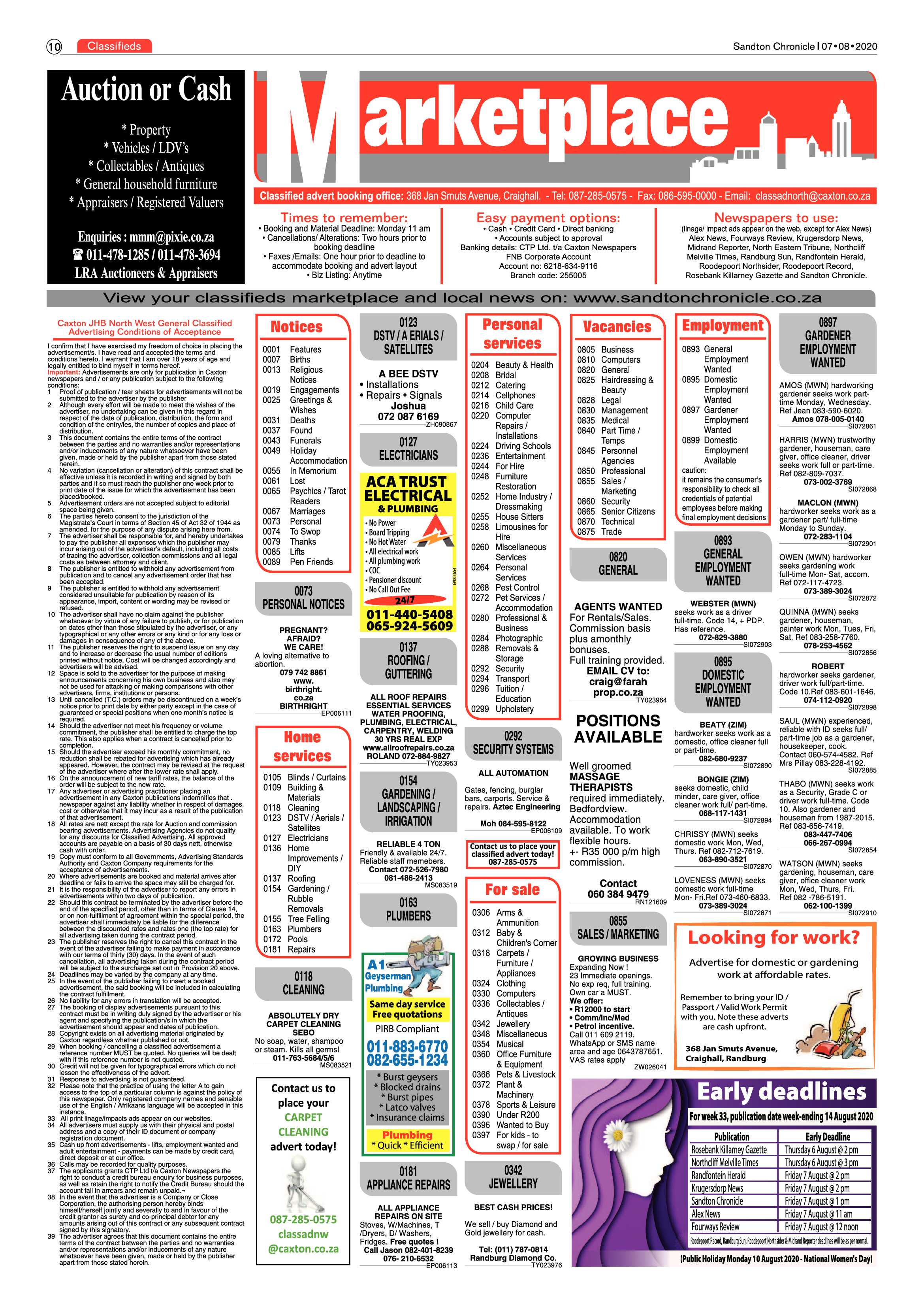 Sandton Chronicle 07 August 2020 page 10