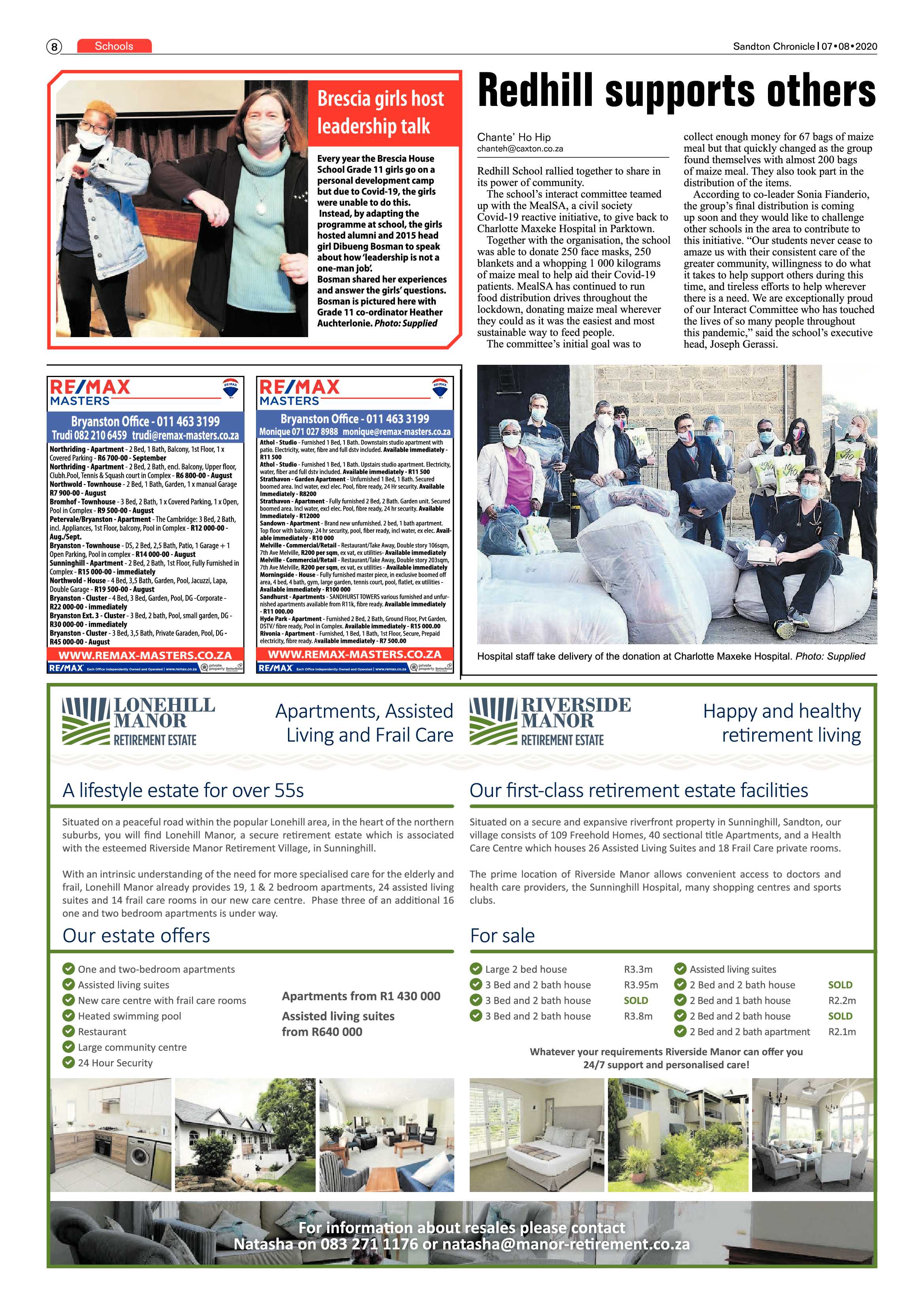 Sandton Chronicle 07 August 2020 page 8
