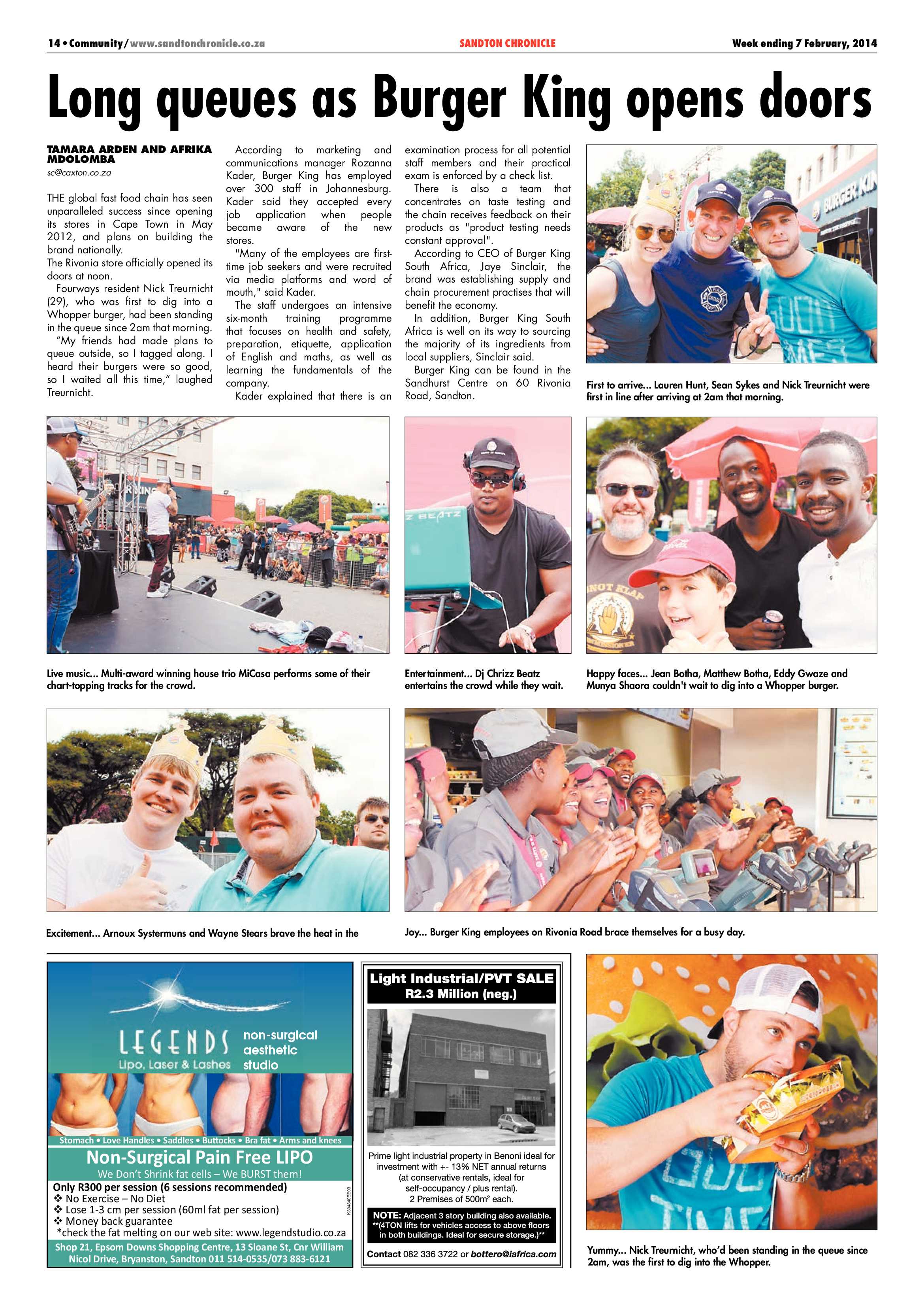 Sandton Chronicle 07 February 2014 page 14