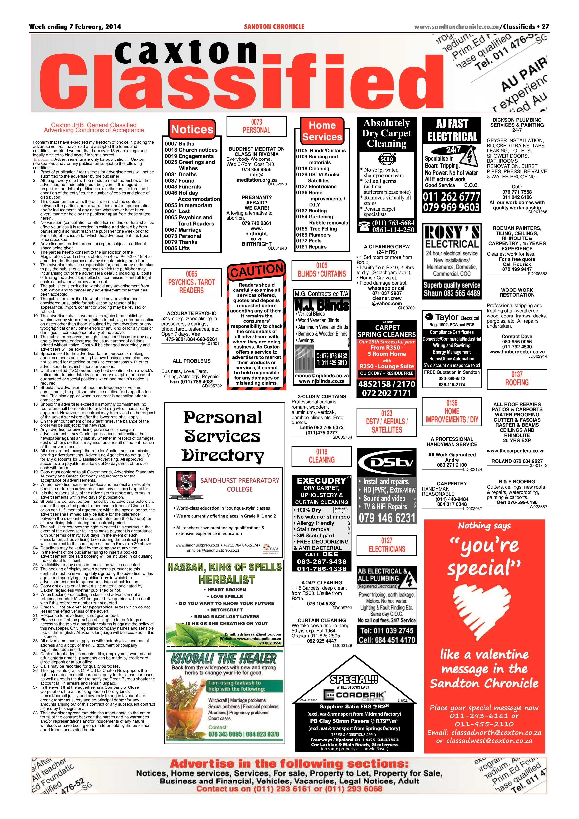 Sandton Chronicle 07 February 2014 page 43