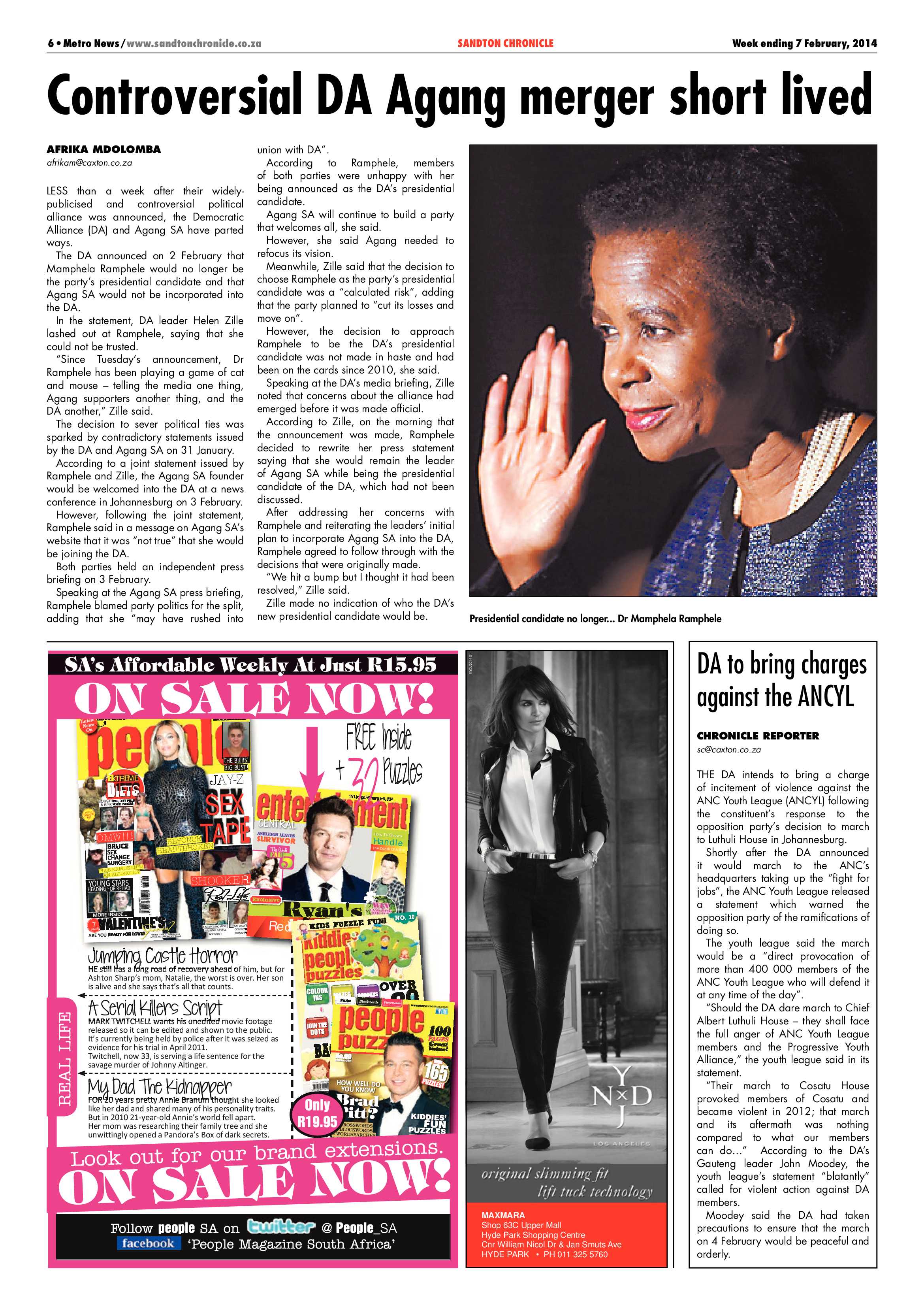 Sandton Chronicle 07 February 2014 page 6
