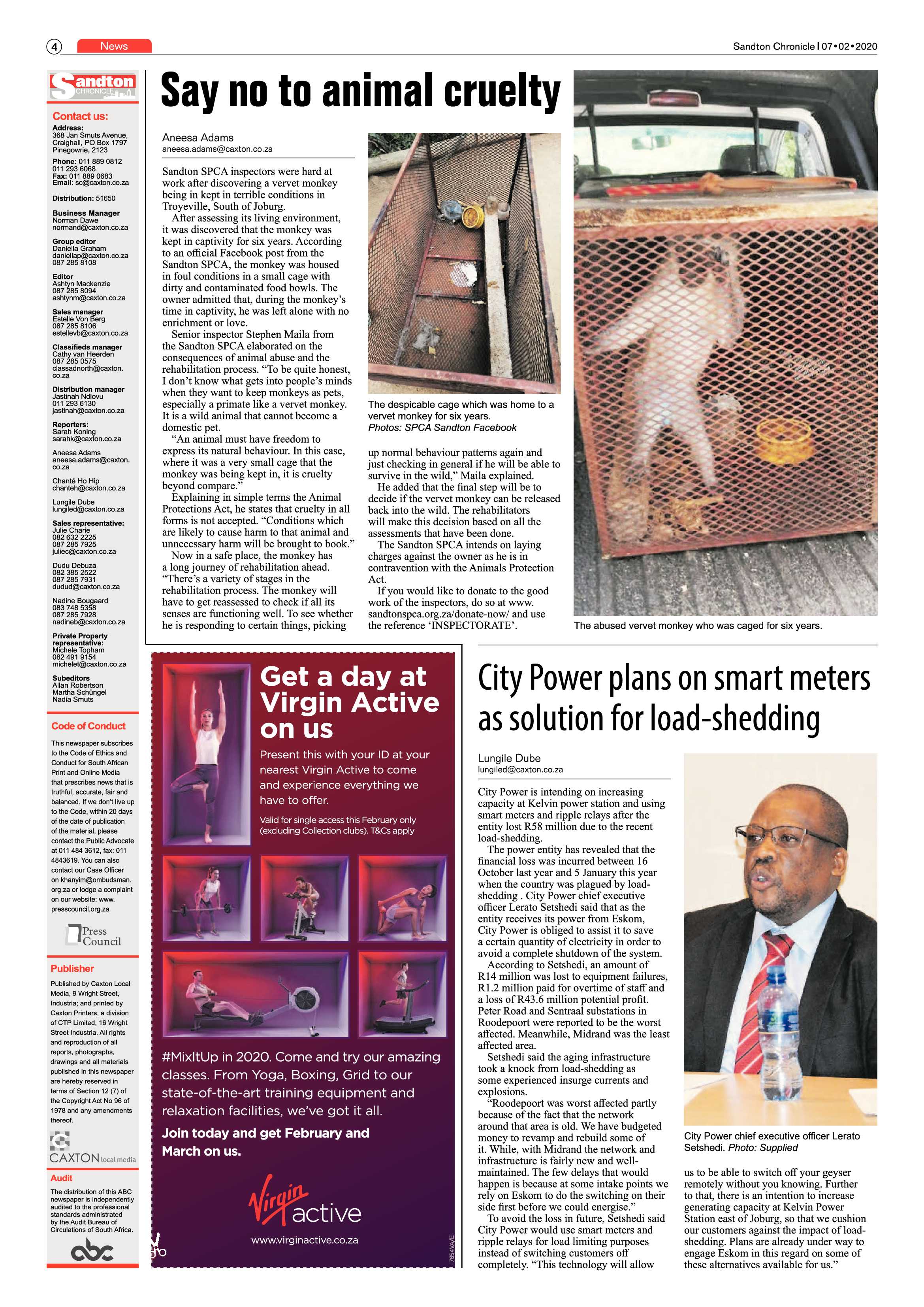 Sandton Chronicle 07 February 2020 page 4