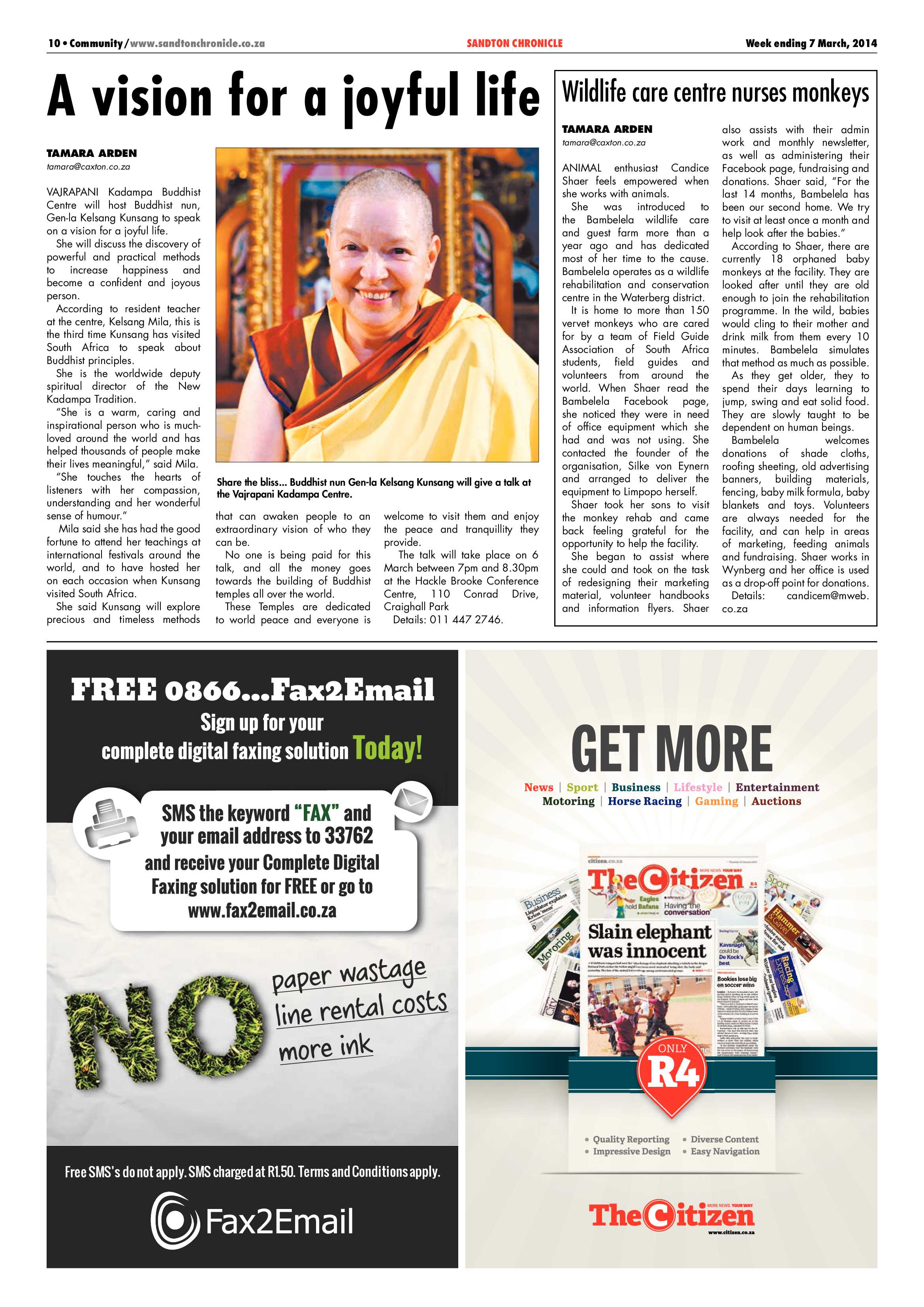 Sandton Chronicle 07 March 2014 page 10