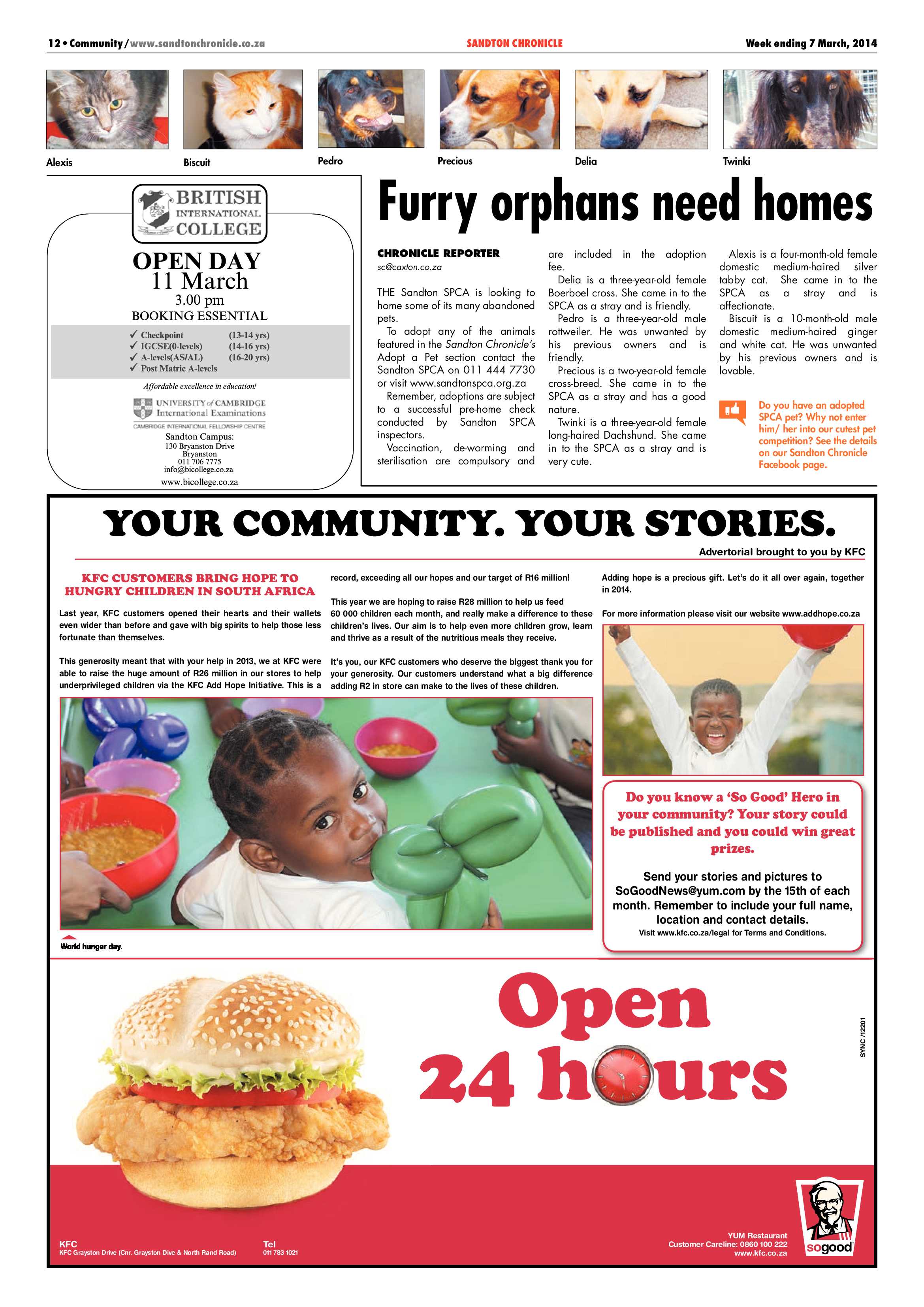 Sandton Chronicle 07 March 2014 page 12