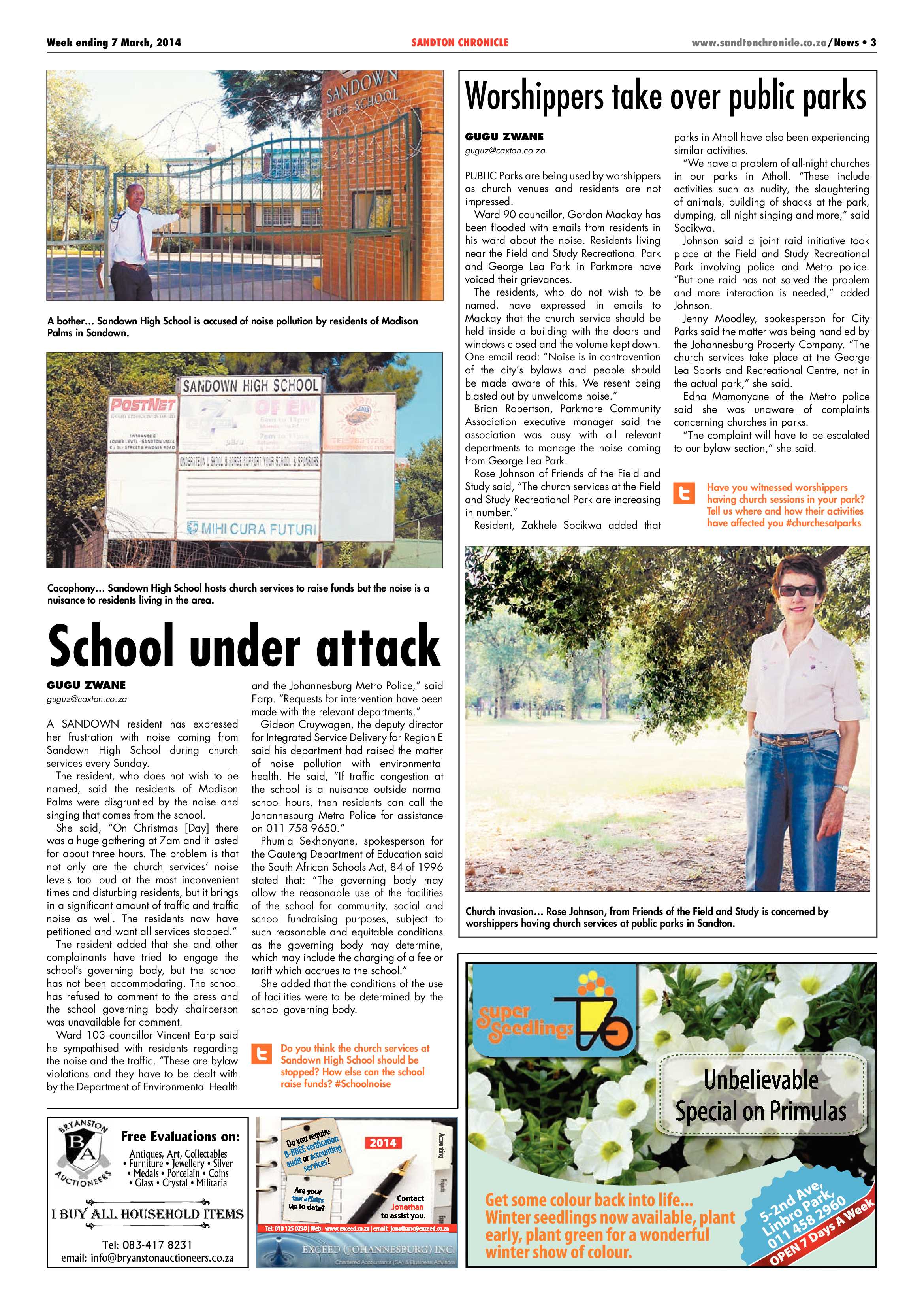 Sandton Chronicle 07 March 2014 page 3