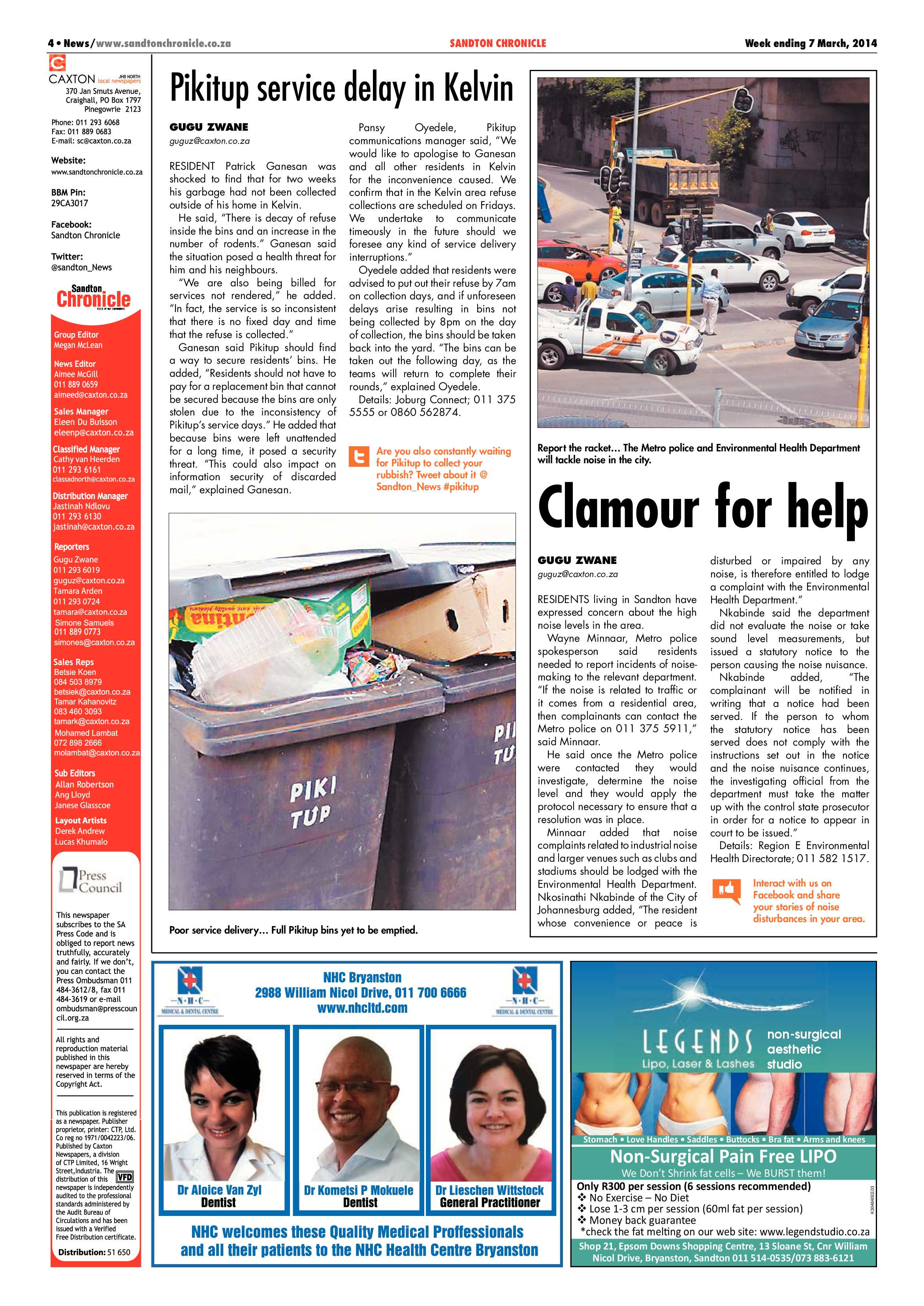 Sandton Chronicle 07 March 2014 page 4