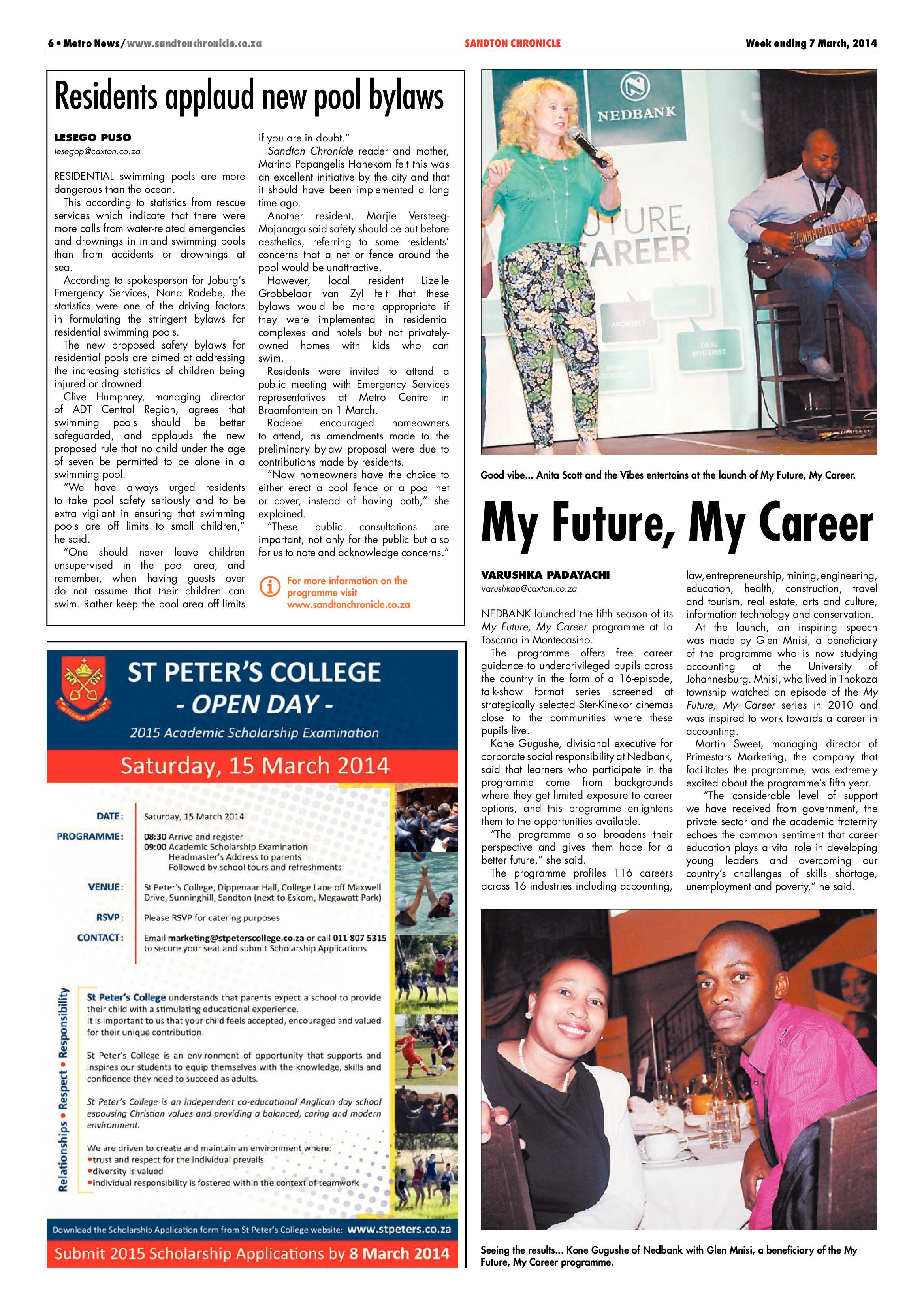 Sandton Chronicle 07 March 2014 page 6