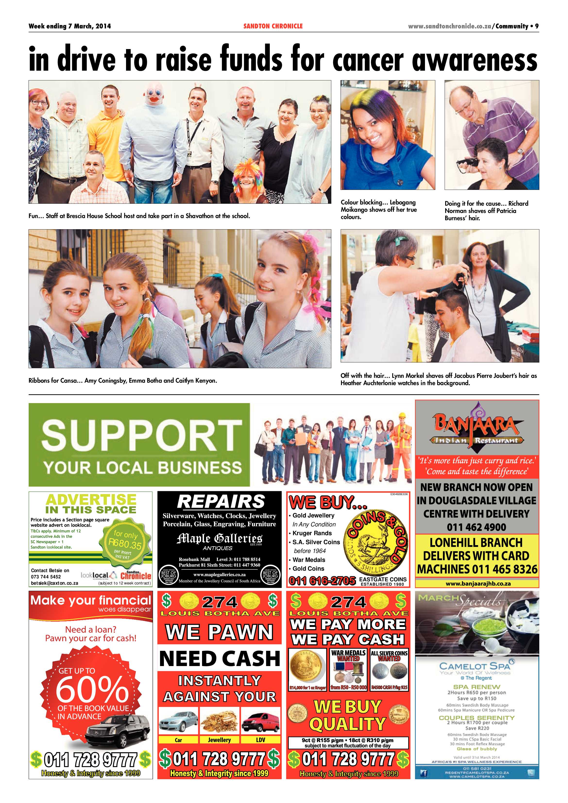 Sandton Chronicle 07 March 2014 page 9