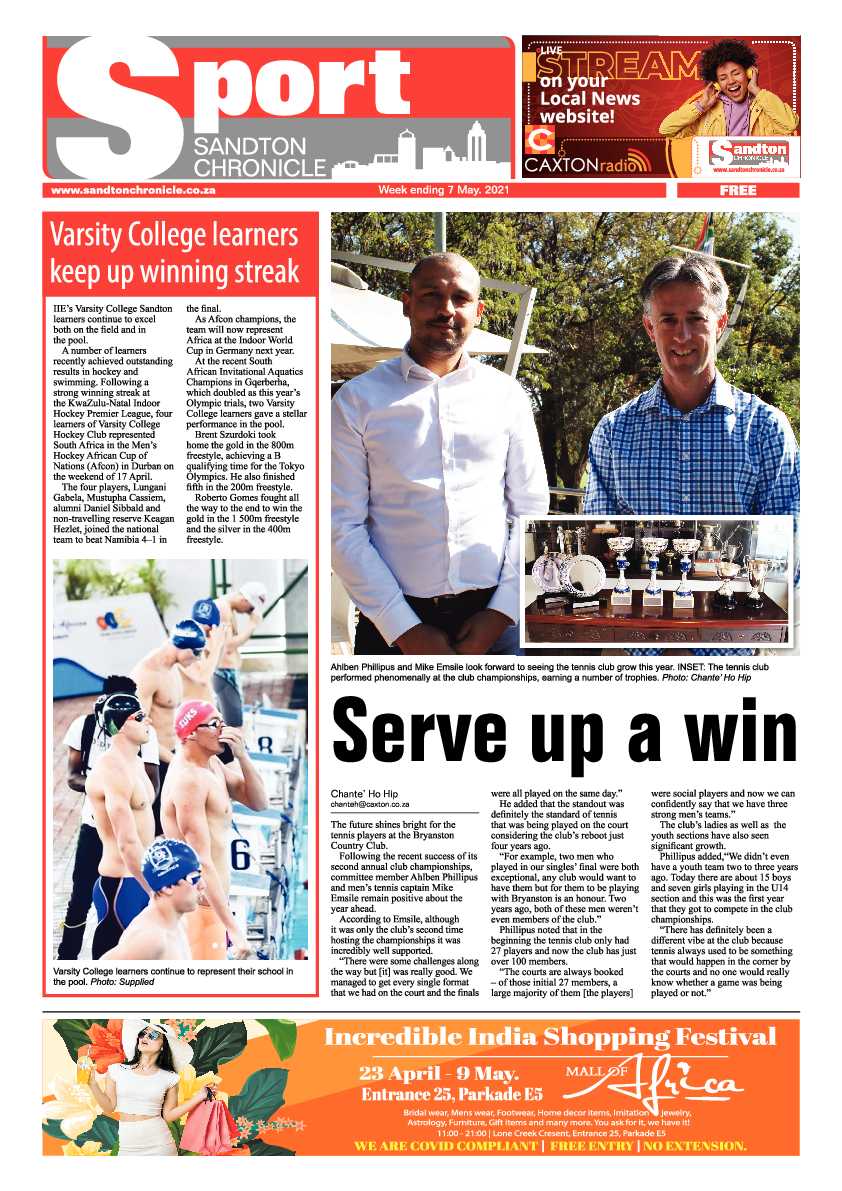Sandton Chronicle 07 May 2021 page 12