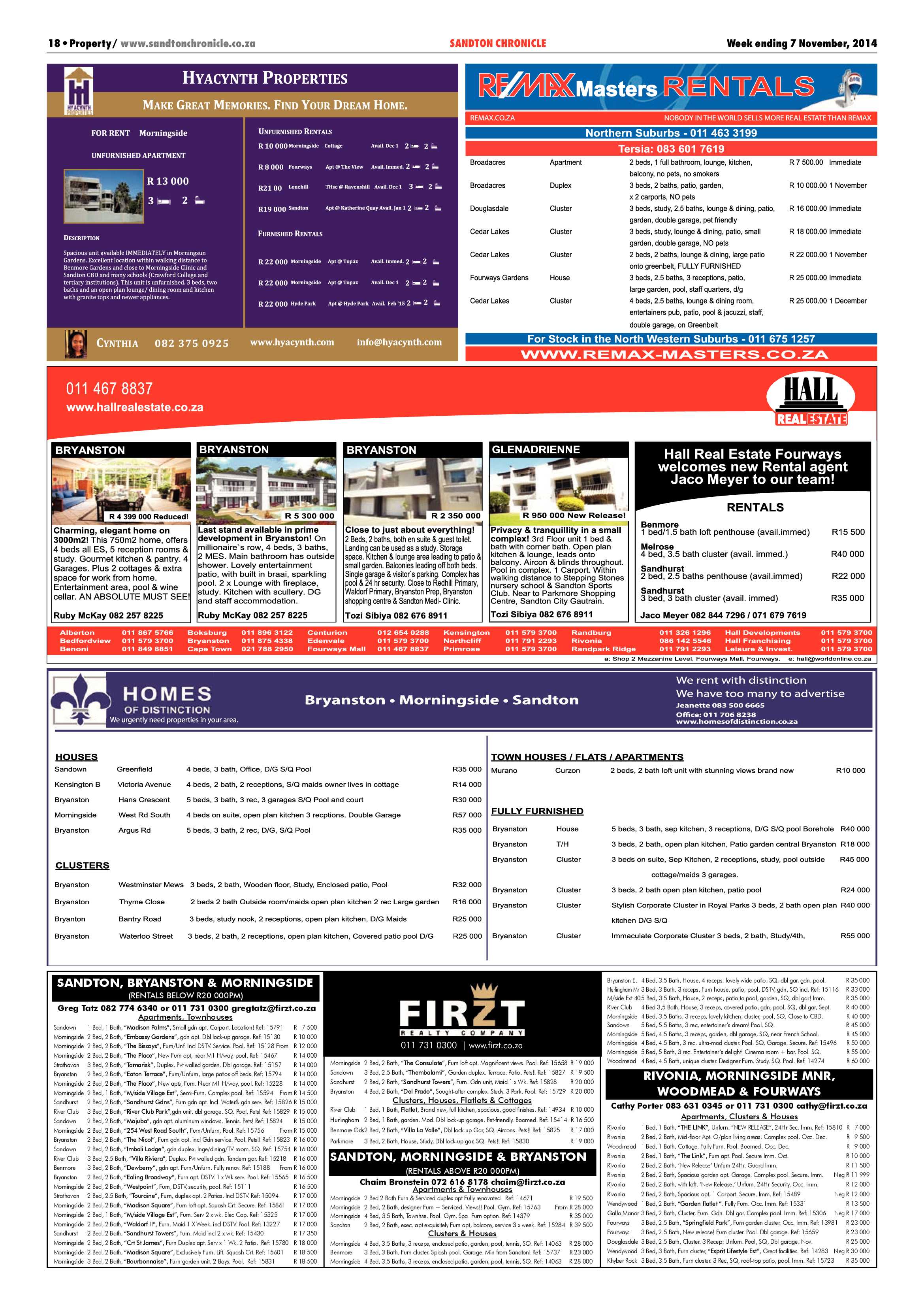 Sandton Chronicle 07 November 2014 page 18