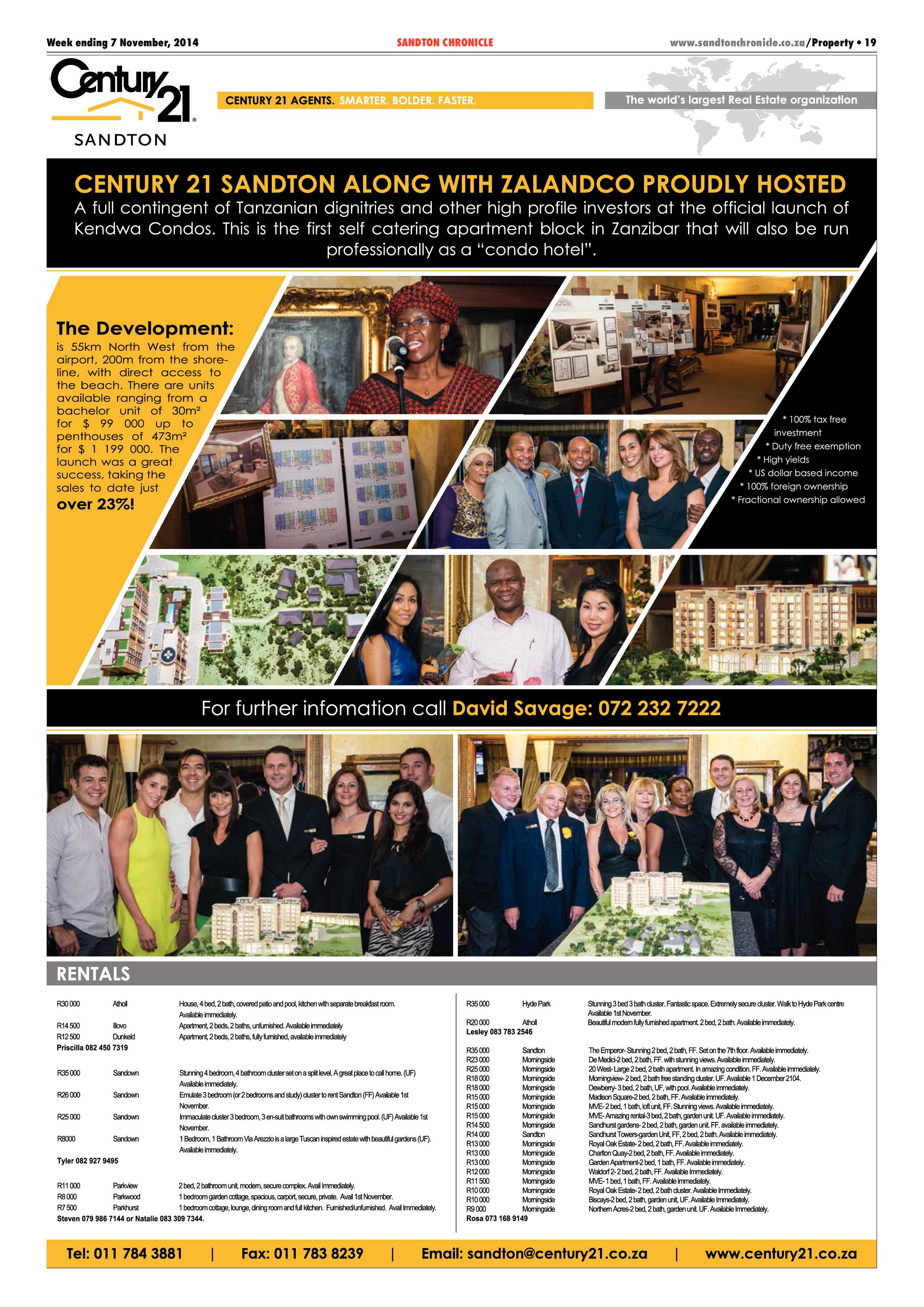 Sandton Chronicle 07 November 2014 page 19