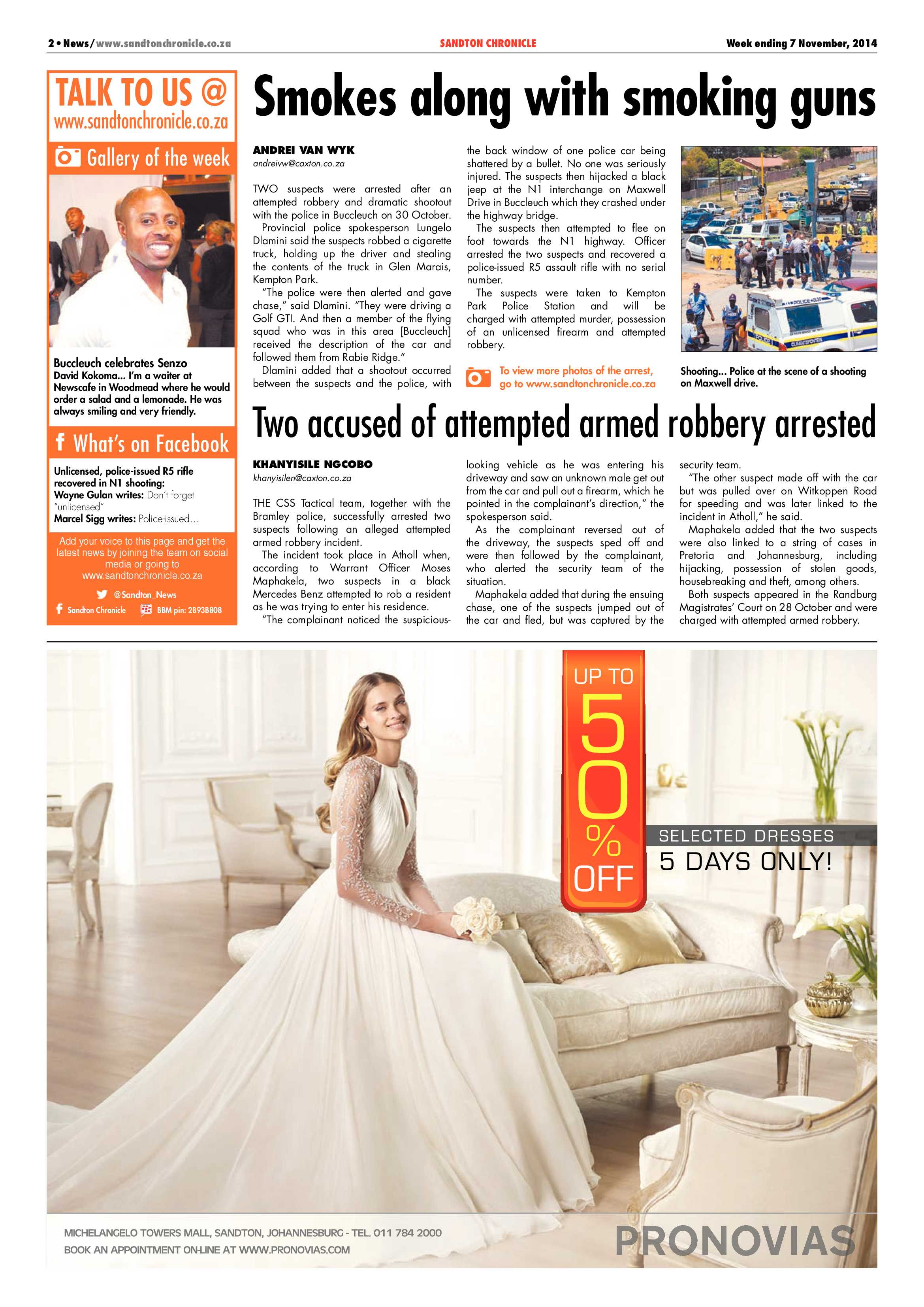 Sandton Chronicle 07 November 2014 page 2
