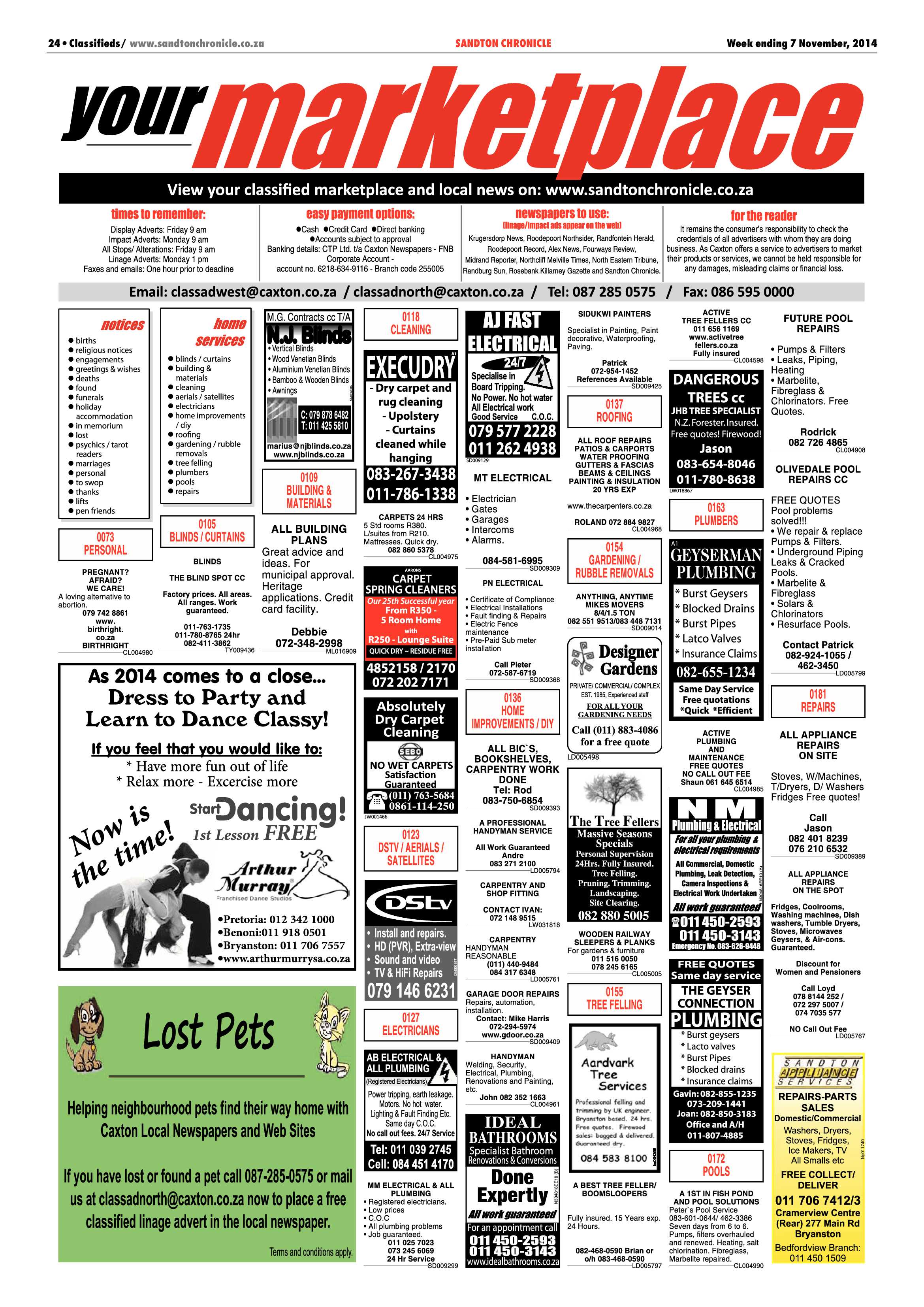 Sandton Chronicle 07 November 2014 page 24