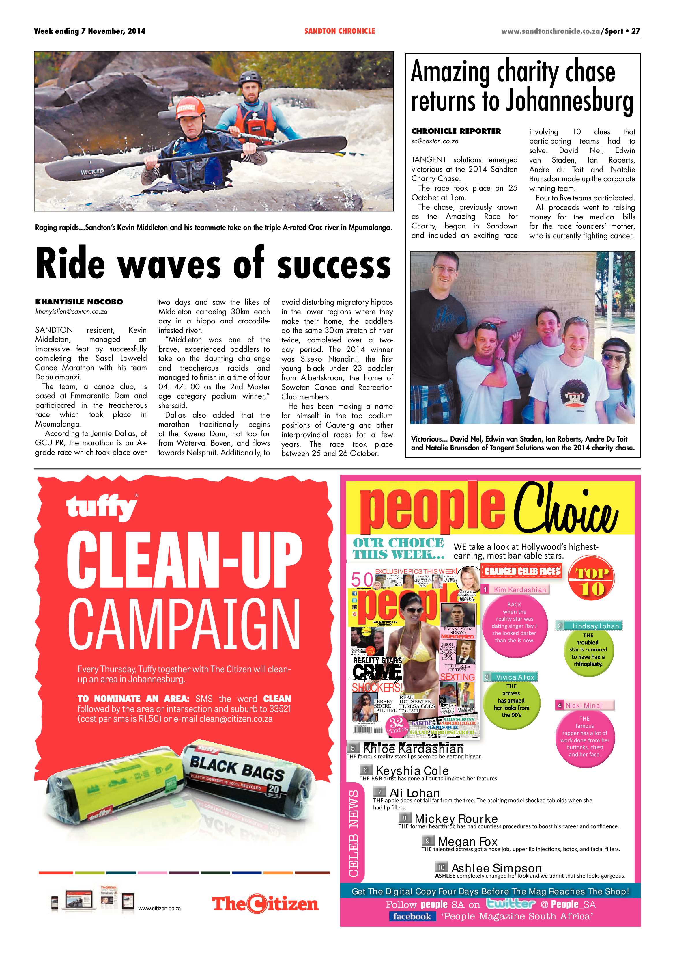 Sandton Chronicle 07 November 2014 page 27