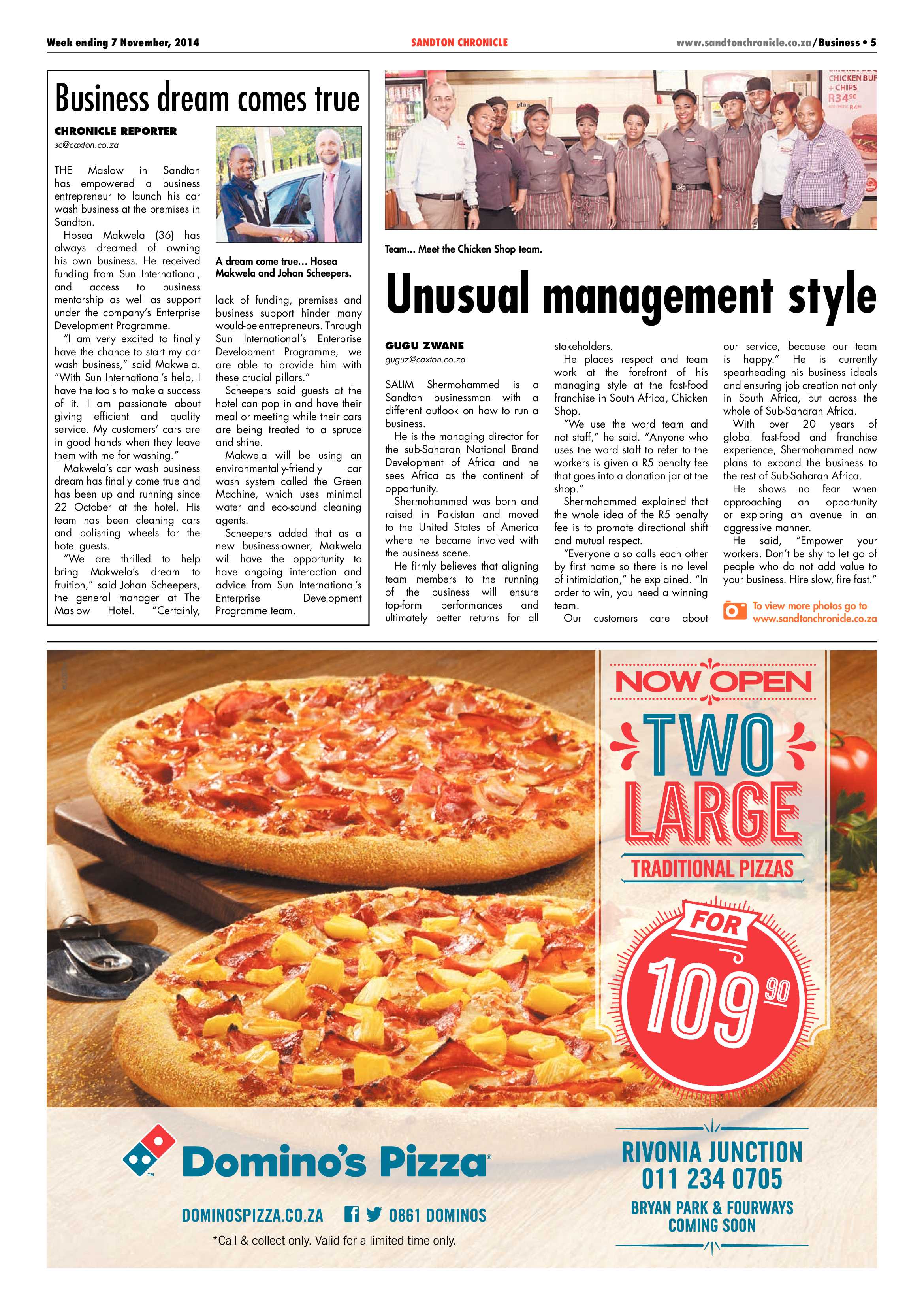 Sandton Chronicle 07 November 2014 page 5