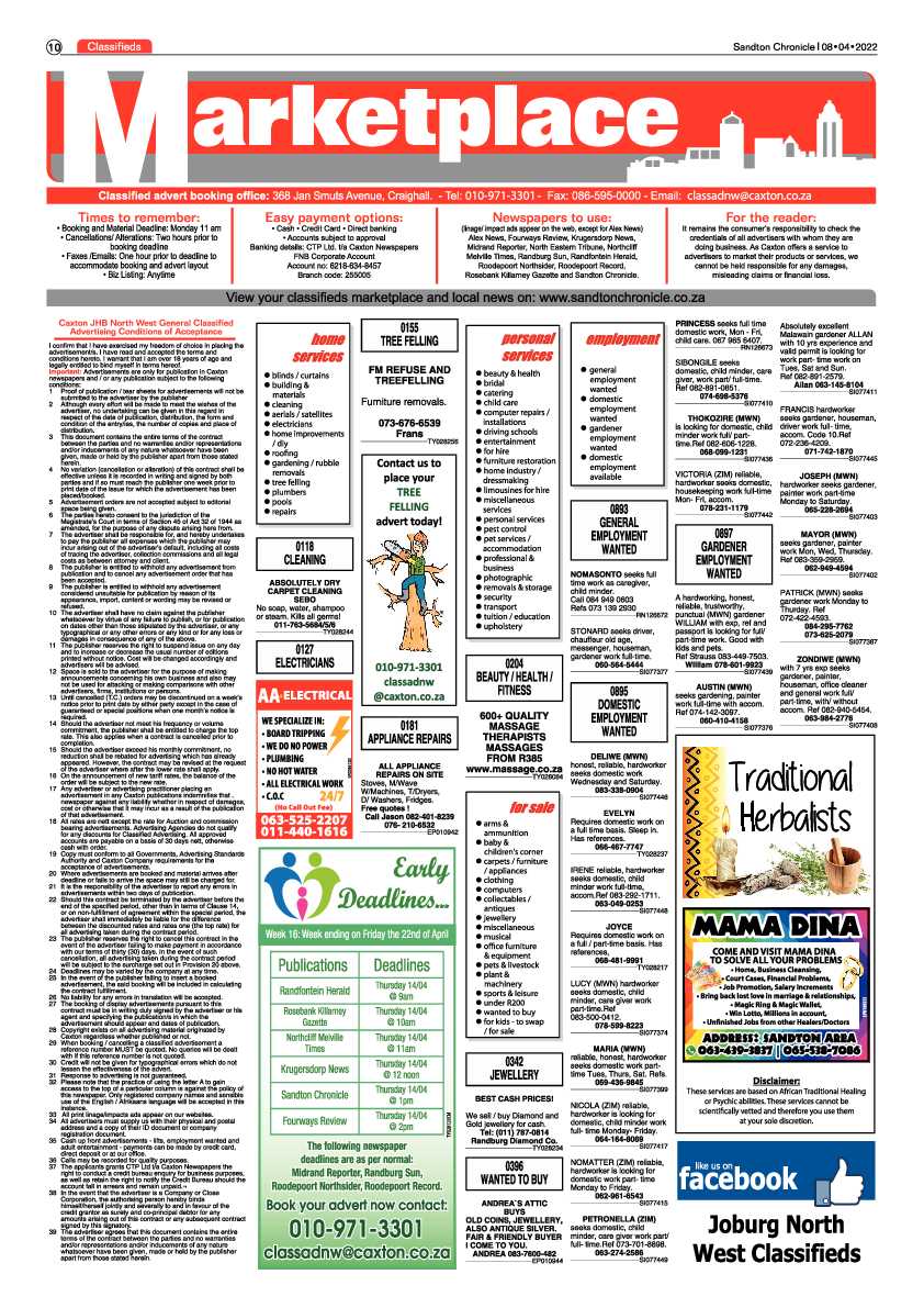 Sandton Chronicle 08 April 2022 page 10
