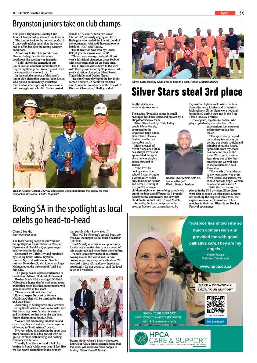 Sandton Chronicle 08 April 2022 page 11