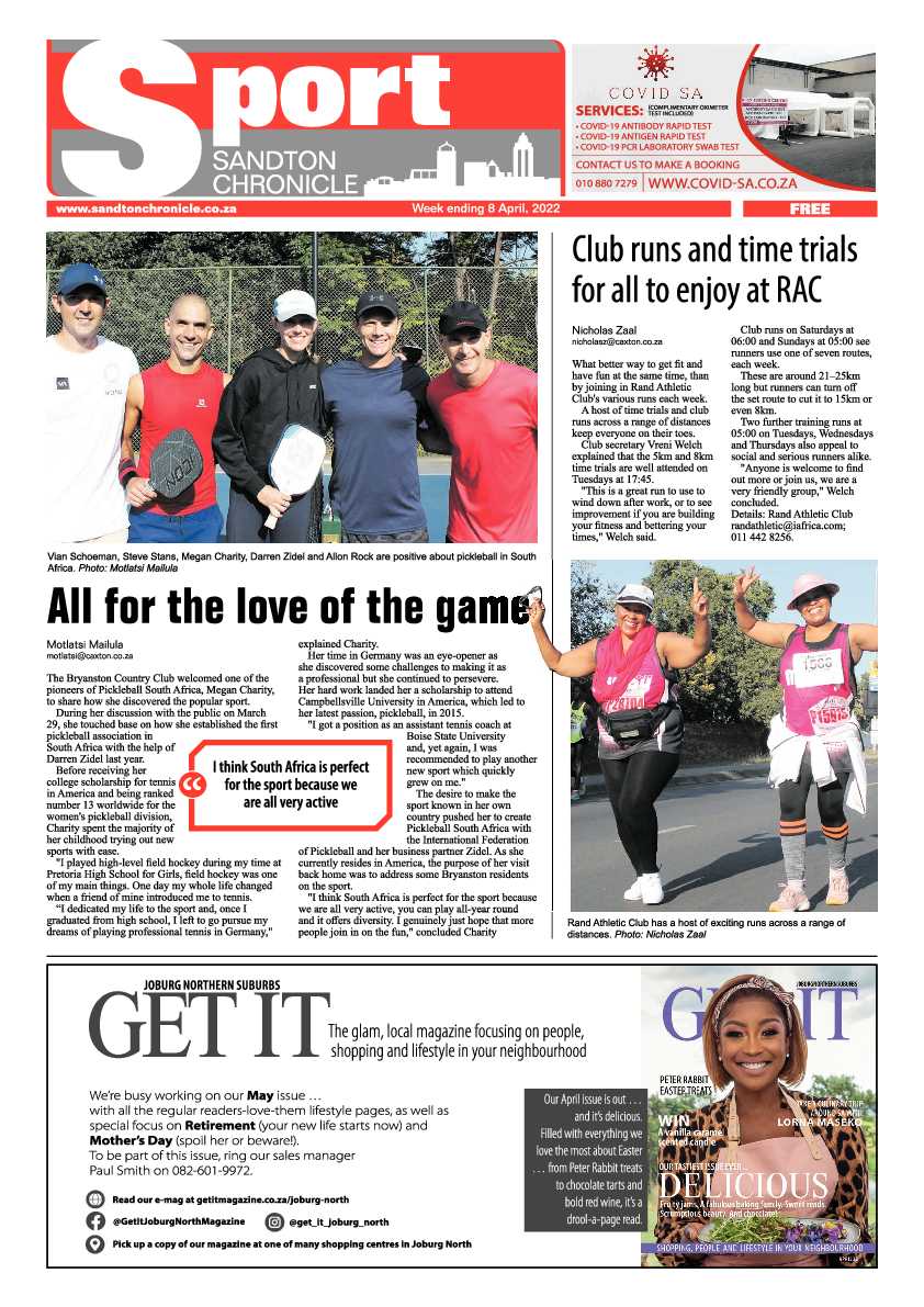 Sandton Chronicle 08 April 2022 page 12